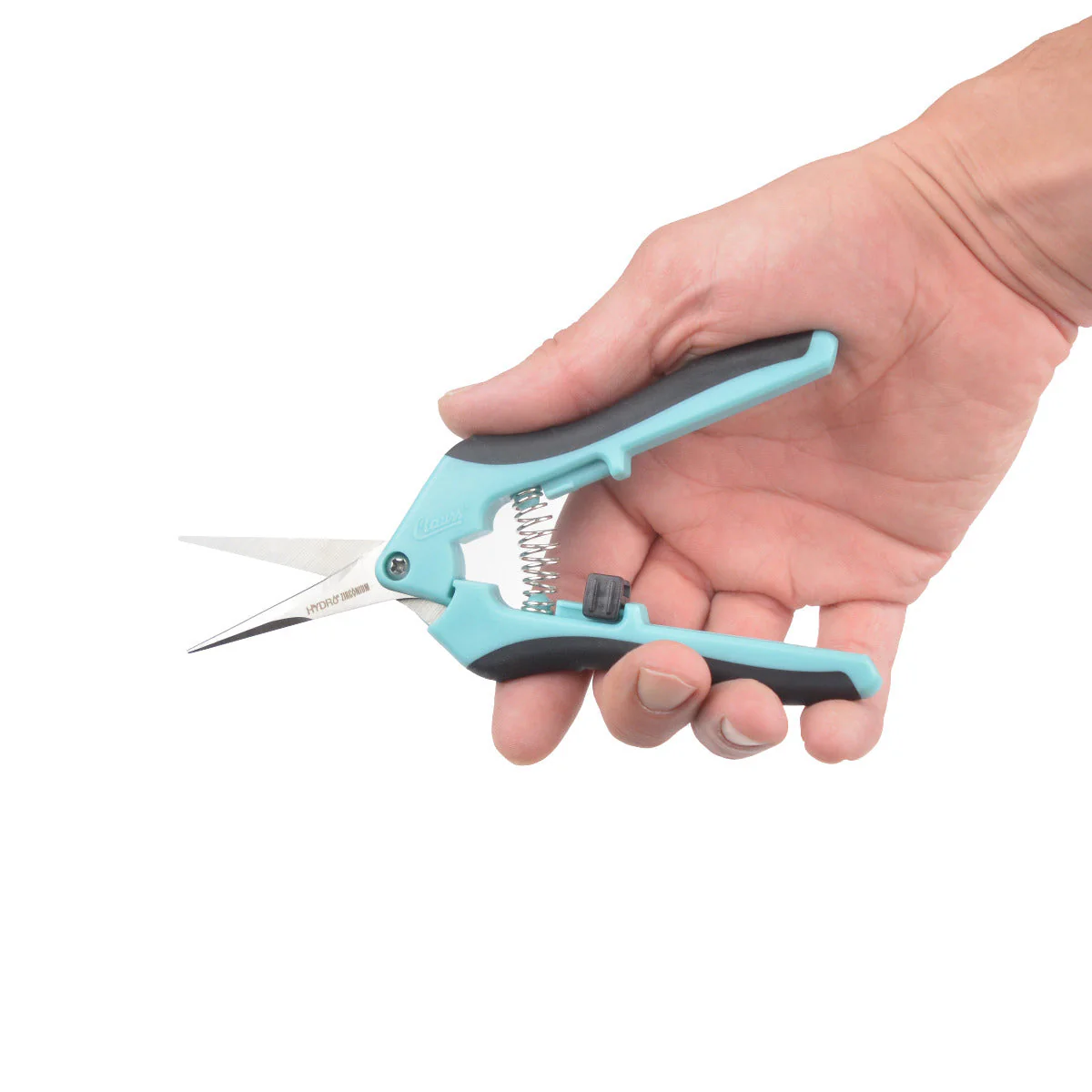 Clauss 6.75” Hydro Straight Titanium Bonded Non-Stick Spring-Assist Snips, Blue - Image 13