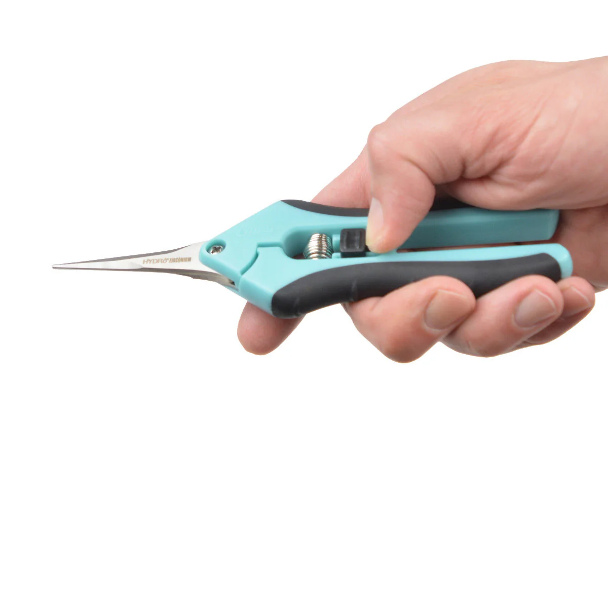Clauss 6.75” Hydro Straight Titanium Bonded Non-Stick Spring-Assist Snips, Blue - Image 7