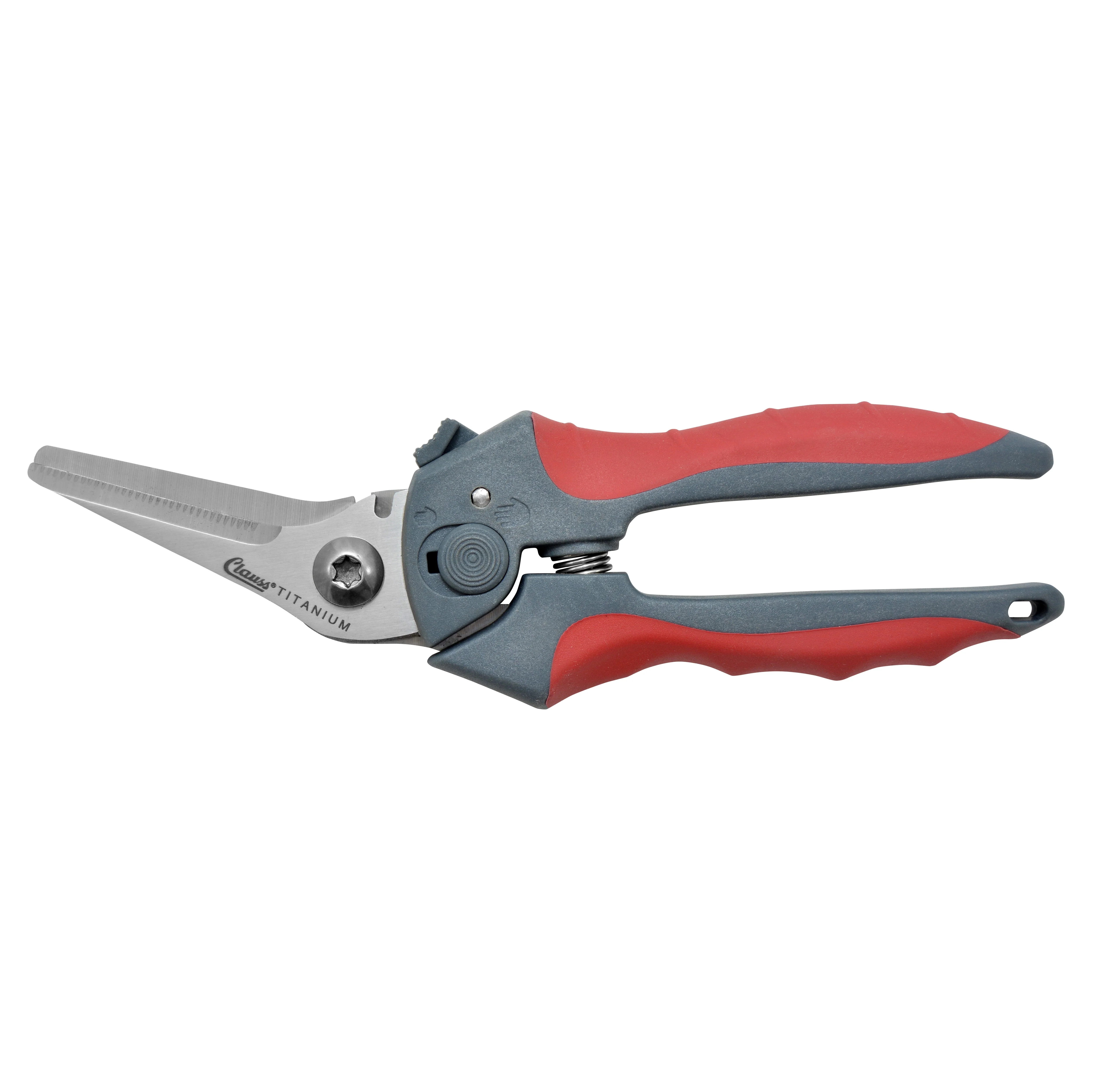 Clauss 8" Titanium Bonded Spring-Assist Bent Snip - Image 12