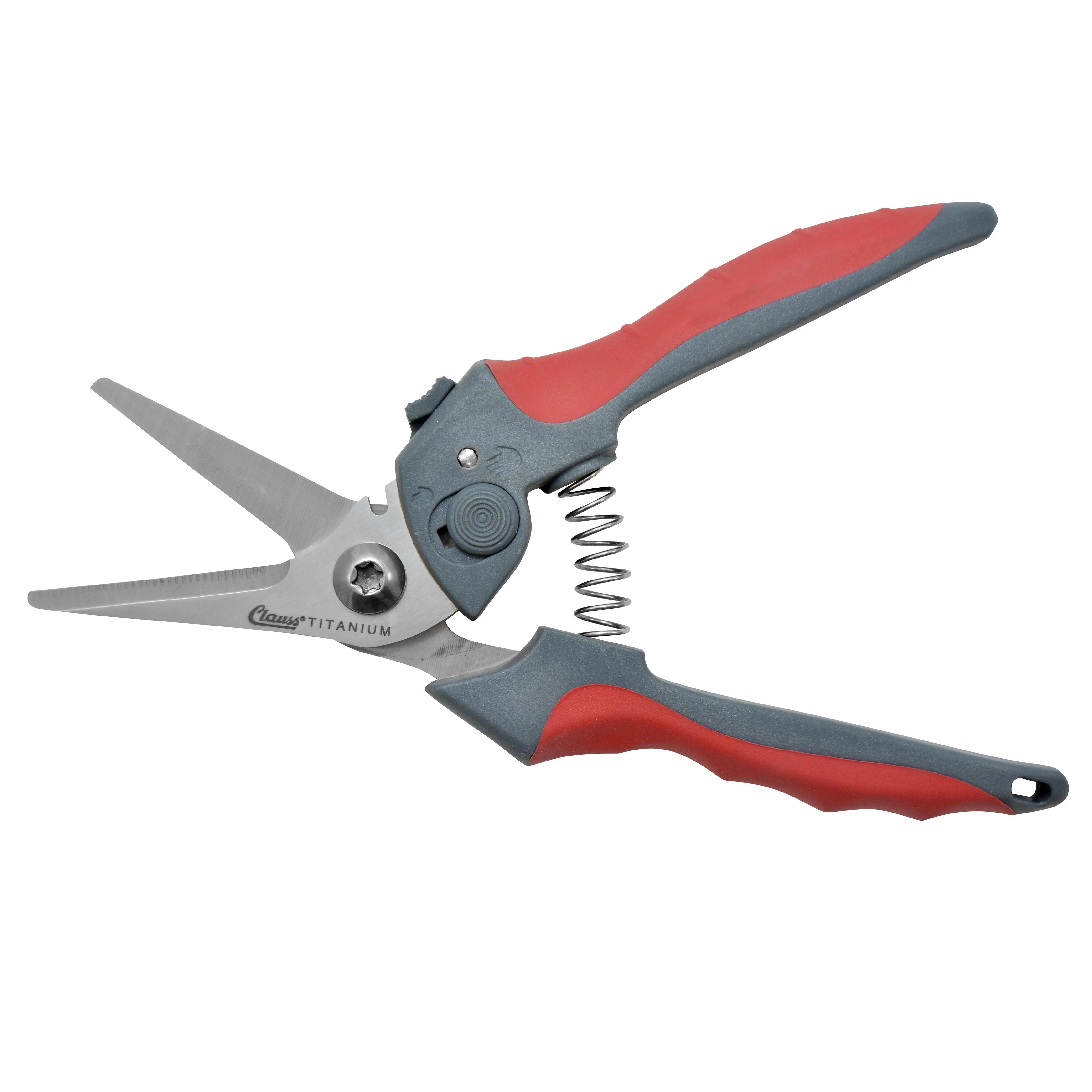 Clauss 8" Titanium Bonded Spring-Assist Bent Snip - Image 7