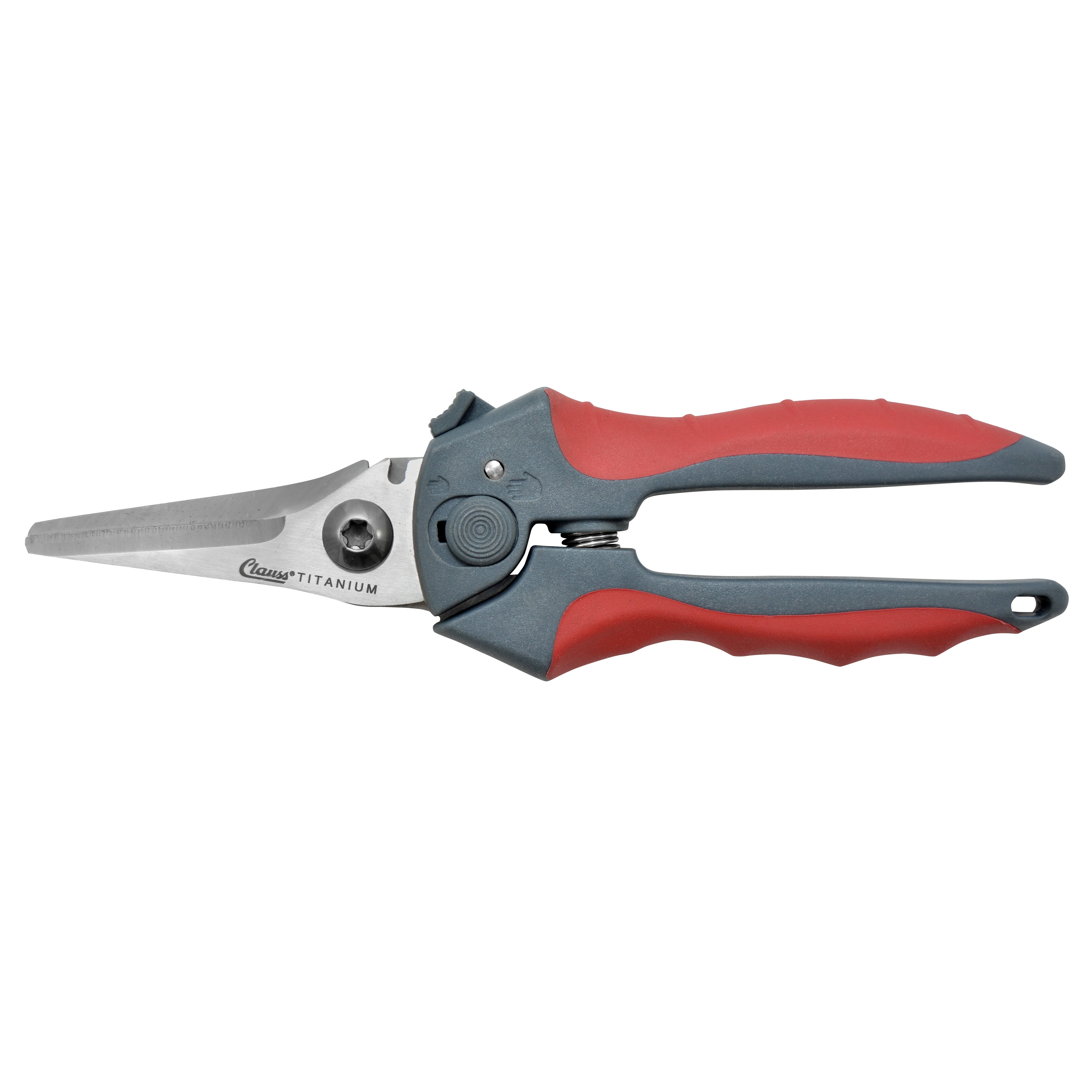 Clauss 8" Titanium Straight Spring Assist Snip - Image 12