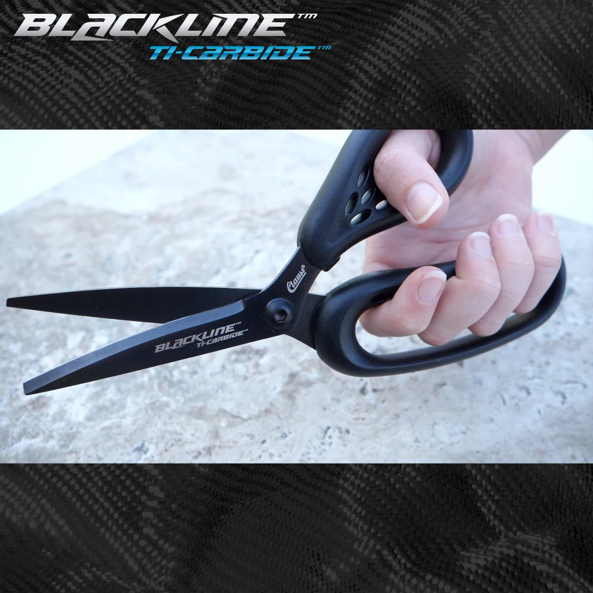 Clauss 9" Blackline Titanium Carbide Shear - Image 5