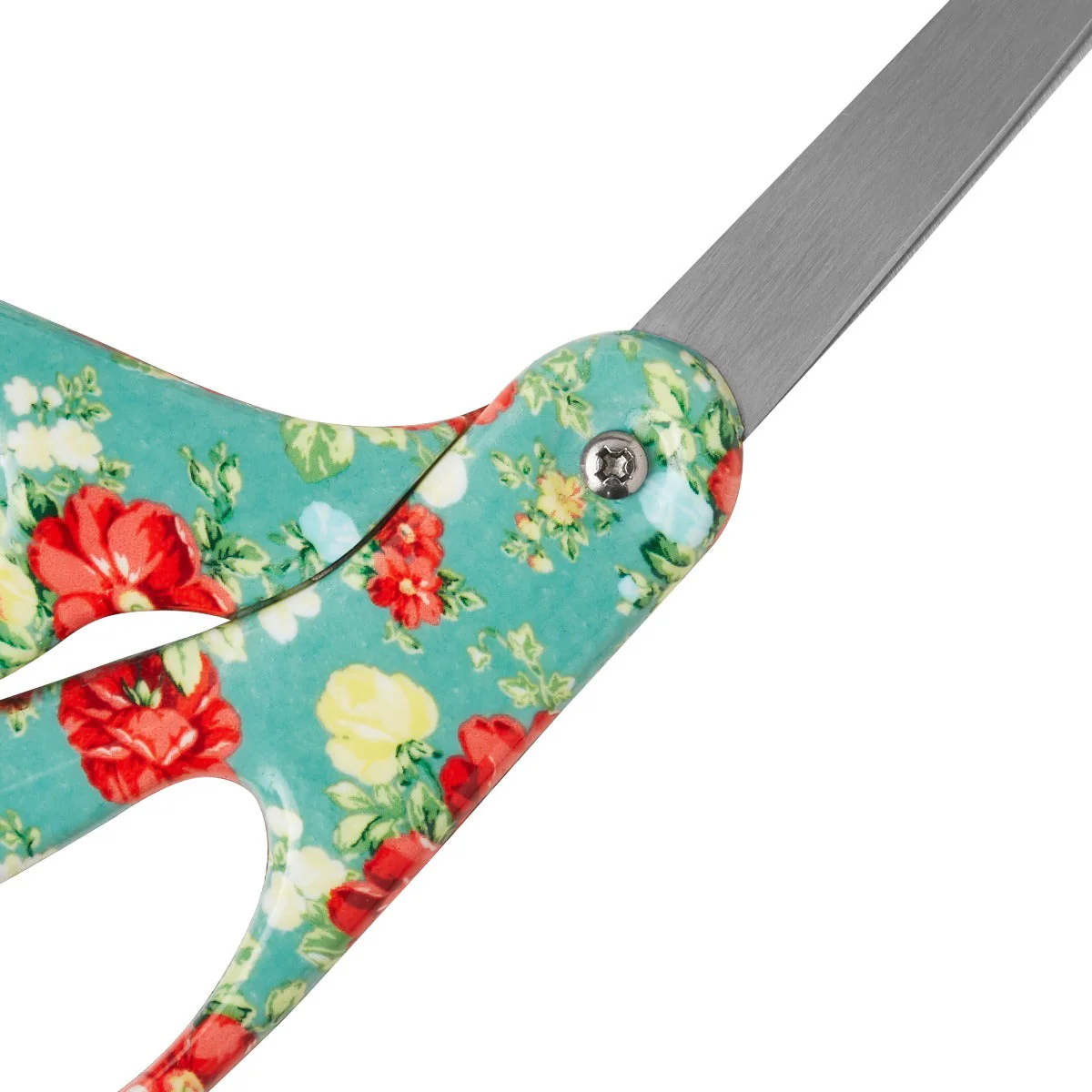 The Pioneer Woman Teal Vintage Floral 45mm Rotary & 8" Fashion Scissors Set (55892-PARENT) - Image 9