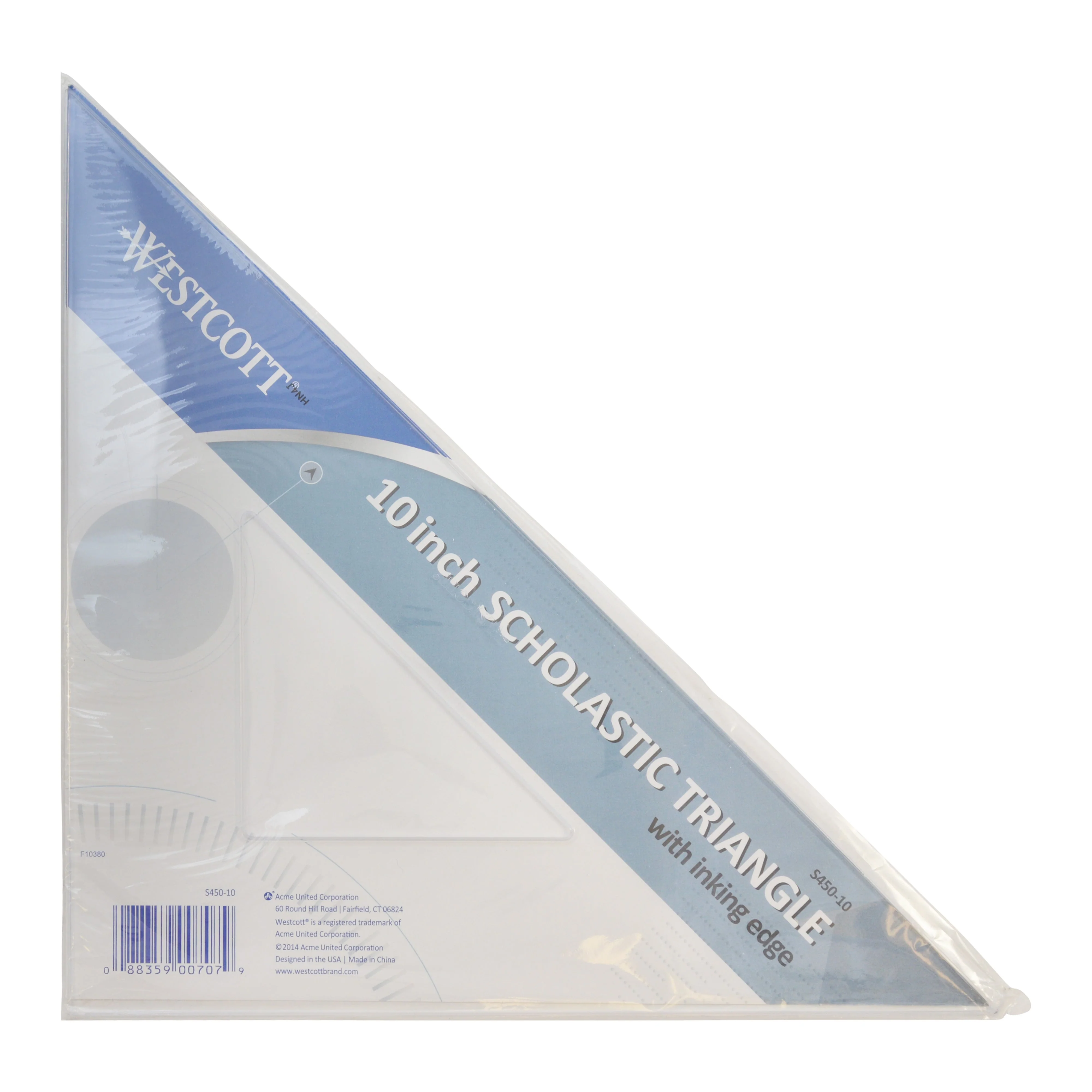 Westcott 10" Styrene Triangle (45° /90°) (S450-10) - Image 2