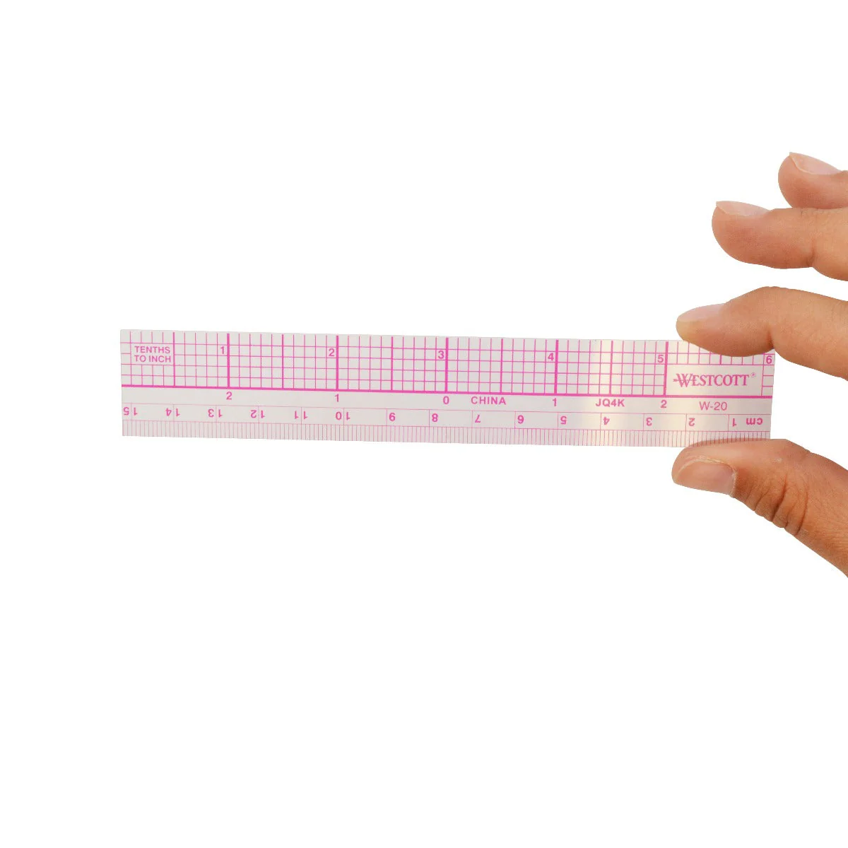 Westcott 10ths Graph Ruler, Inches/Metric, 6-Inches (W-20) - Image 3
