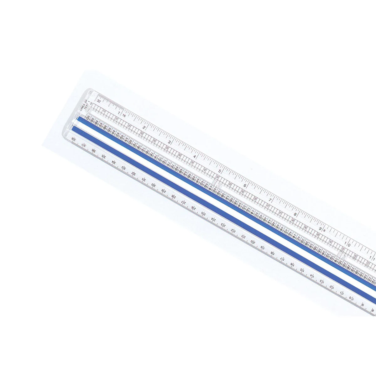 Westcott 12" Data Processing Magnifying Ruler, Clear (14125)