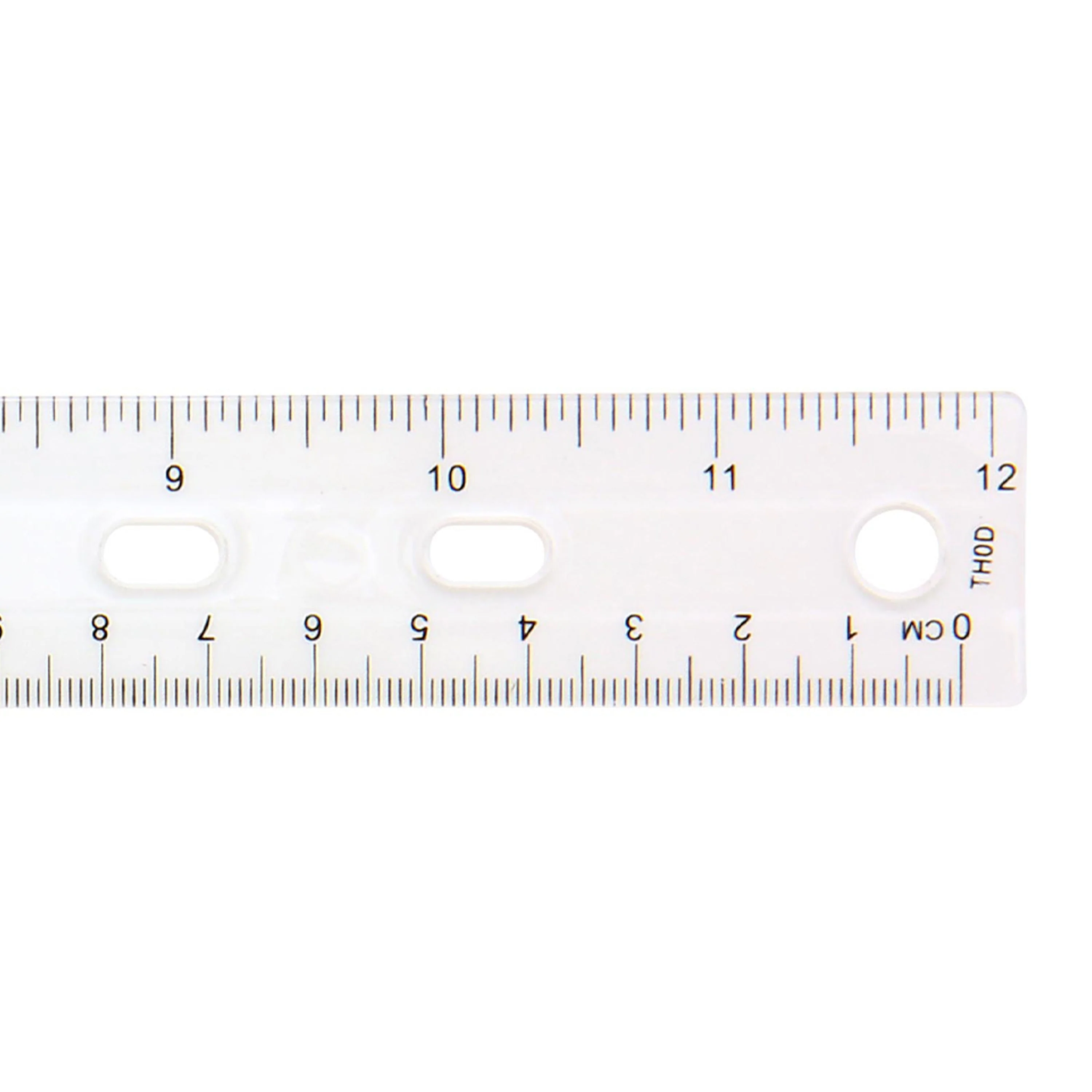 Westcott 12" English and Metric Plastic Ruler, Clear (45012) - Image 7