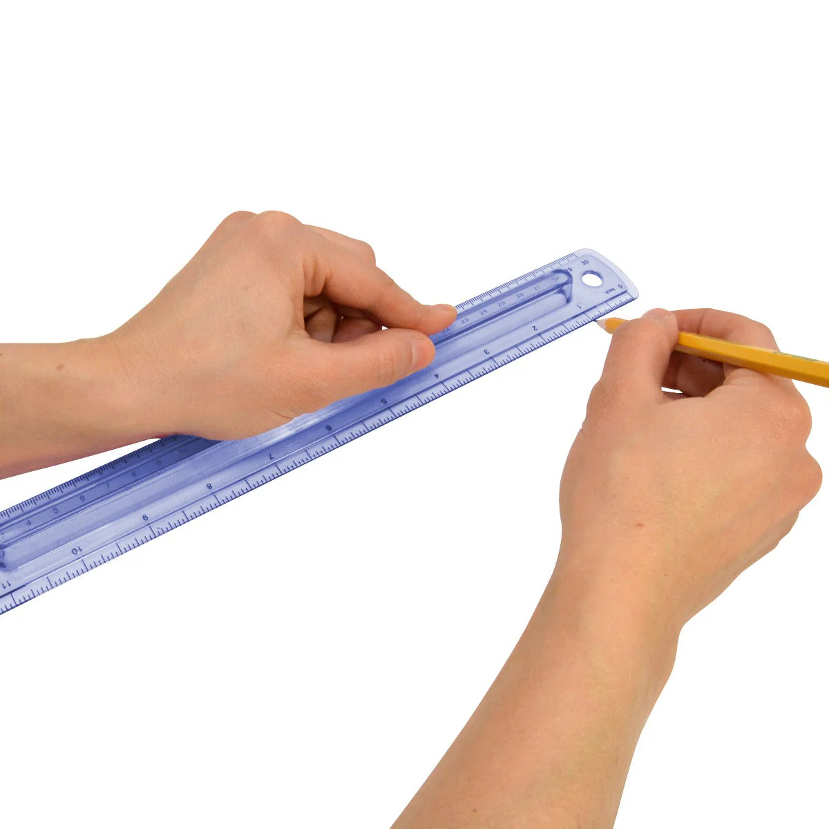 Westcott 12" Finger Grip Ruler, Assorted Colors (00403) - Image 7