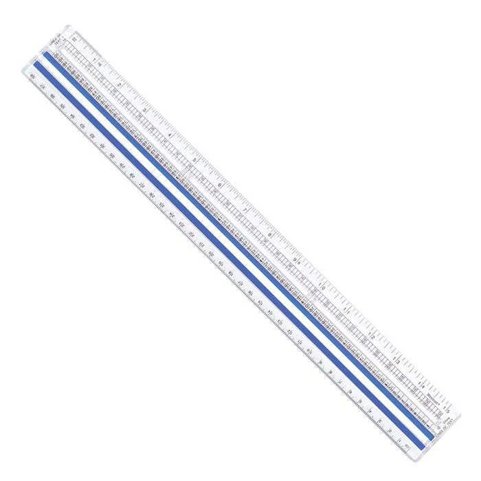 Westcott 15" Data Processing Magnifying Ruler, Clear (40711)