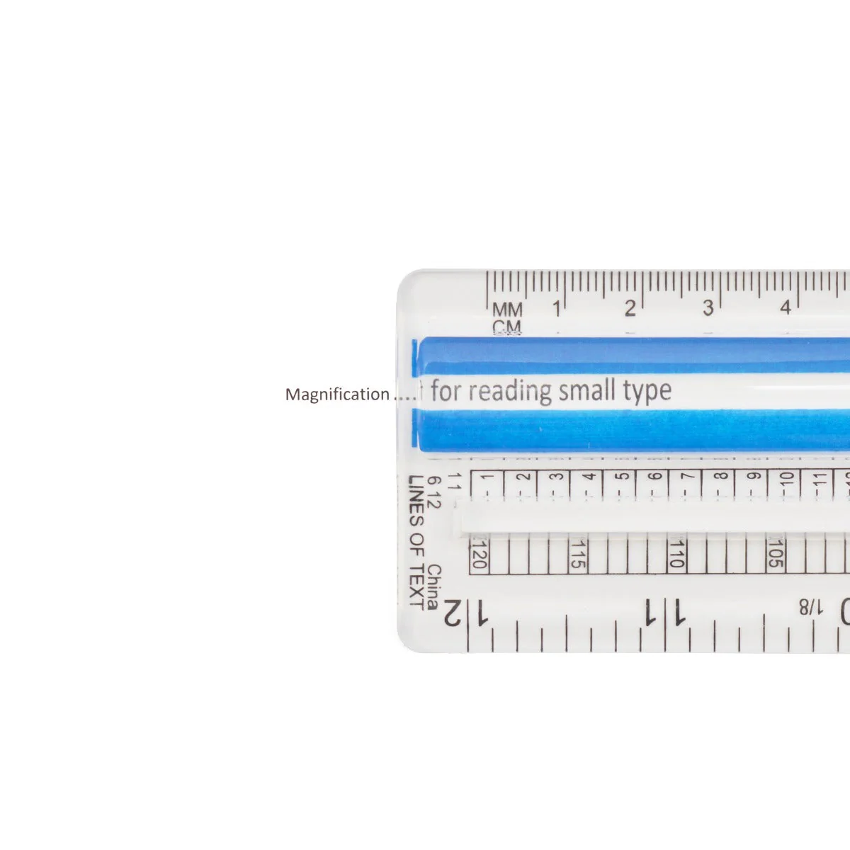 Westcott 15" Data Processing Magnifying Ruler, Clear (40711) - Image 2