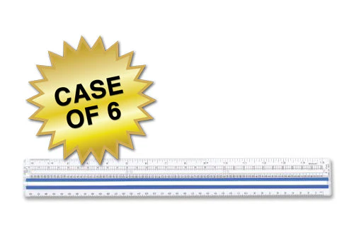 Westcott 15" Data Processing Magnifying Ruler, Clear (40711) - Image 3