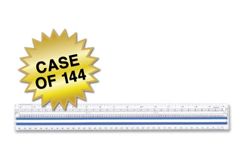 Westcott 15" Data Processing Magnifying Ruler, Clear (40711) - Image 4