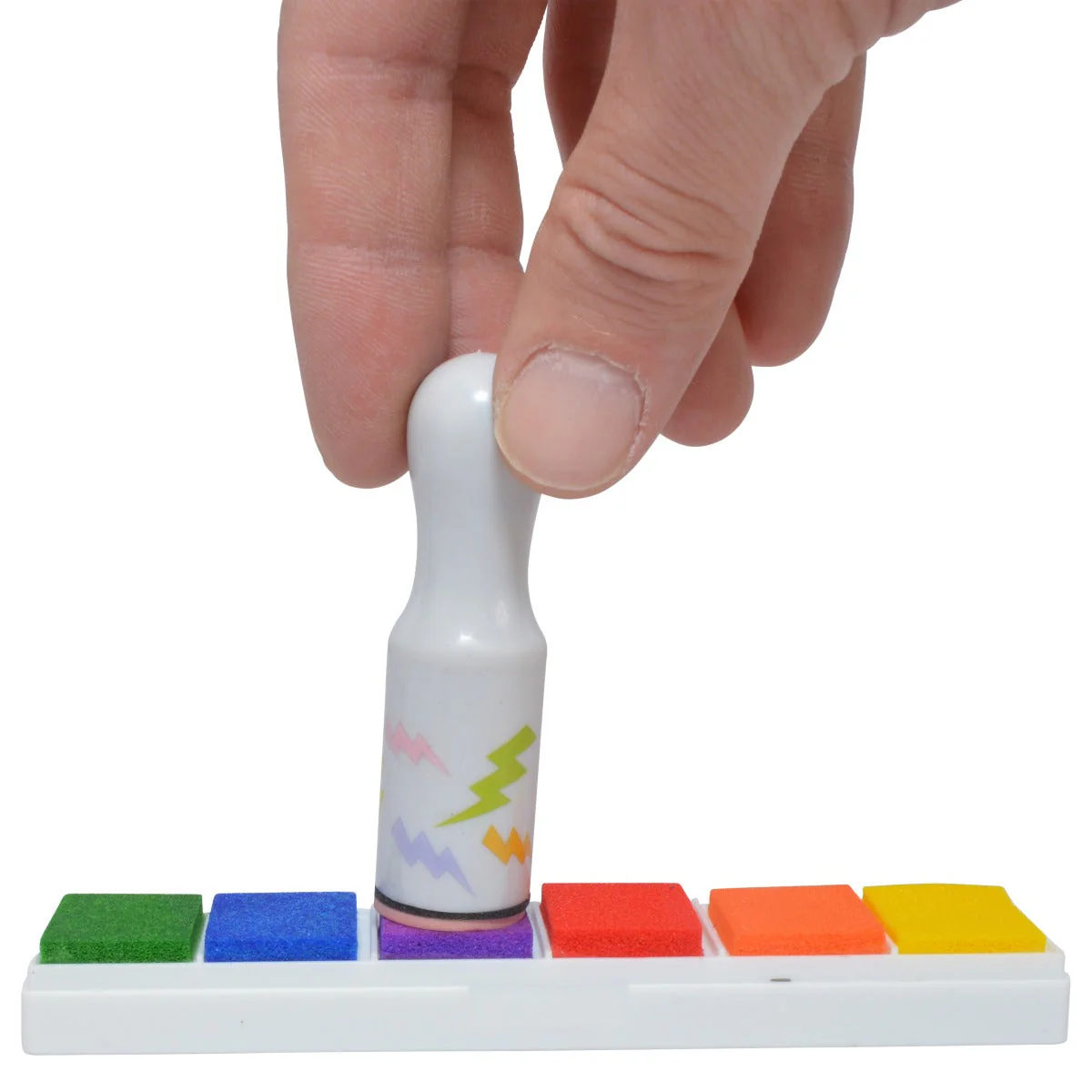 Westcott 16-Piece Stamp Set, Includes 10 Stamps, Colored Pencils and Multi-Color Ink Pad (17972) - Image 5