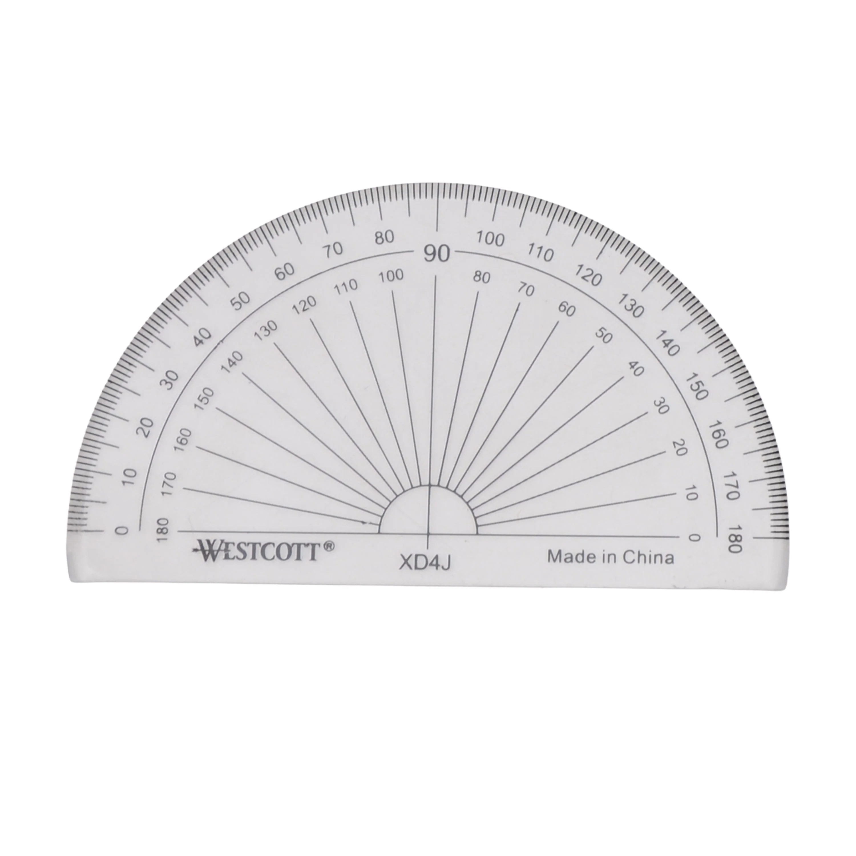 Westcott 180° Protractor, 4-Inch (12925)