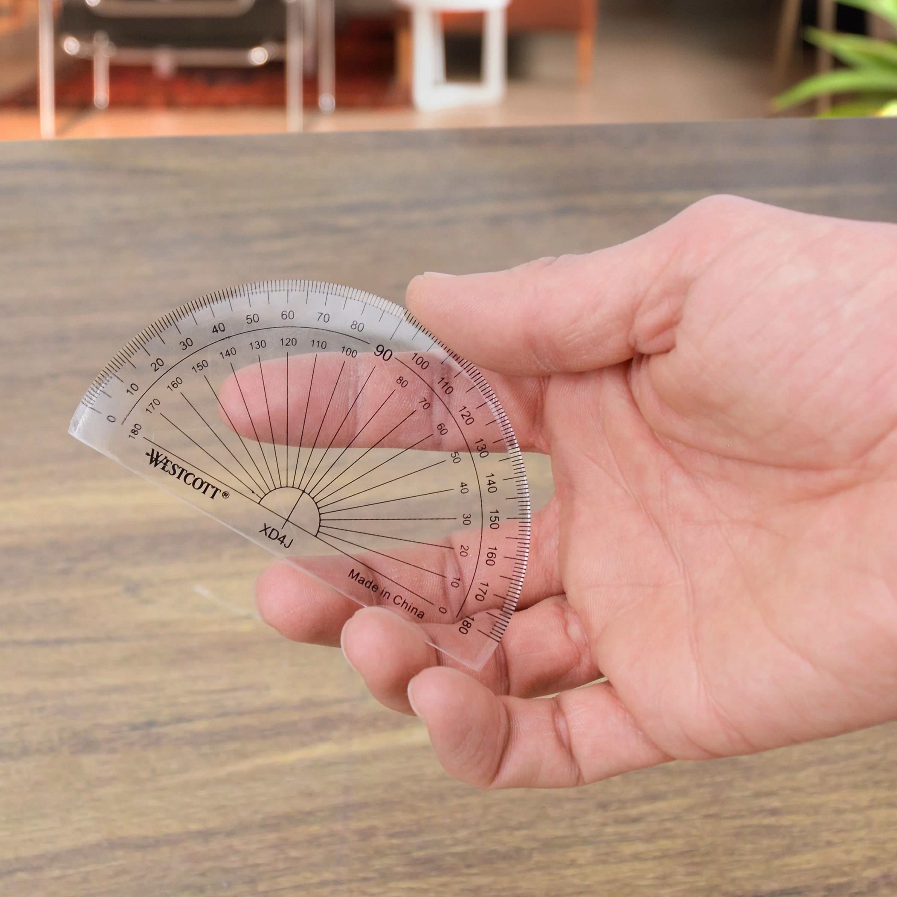 Westcott 180° Protractor, 4-Inch (12925) - Image 3