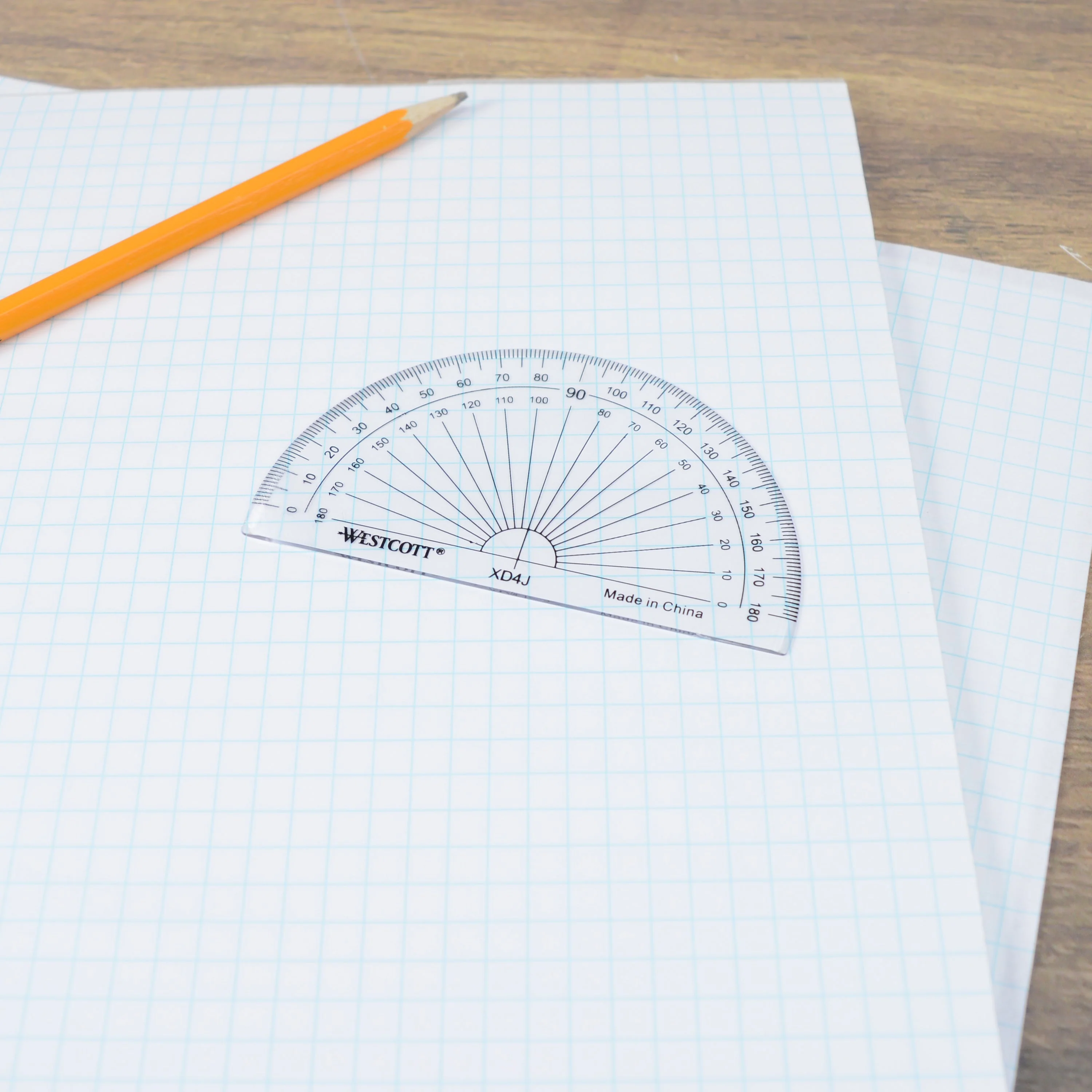 Westcott 180° Protractor, 4-Inch (12925) - Image 6