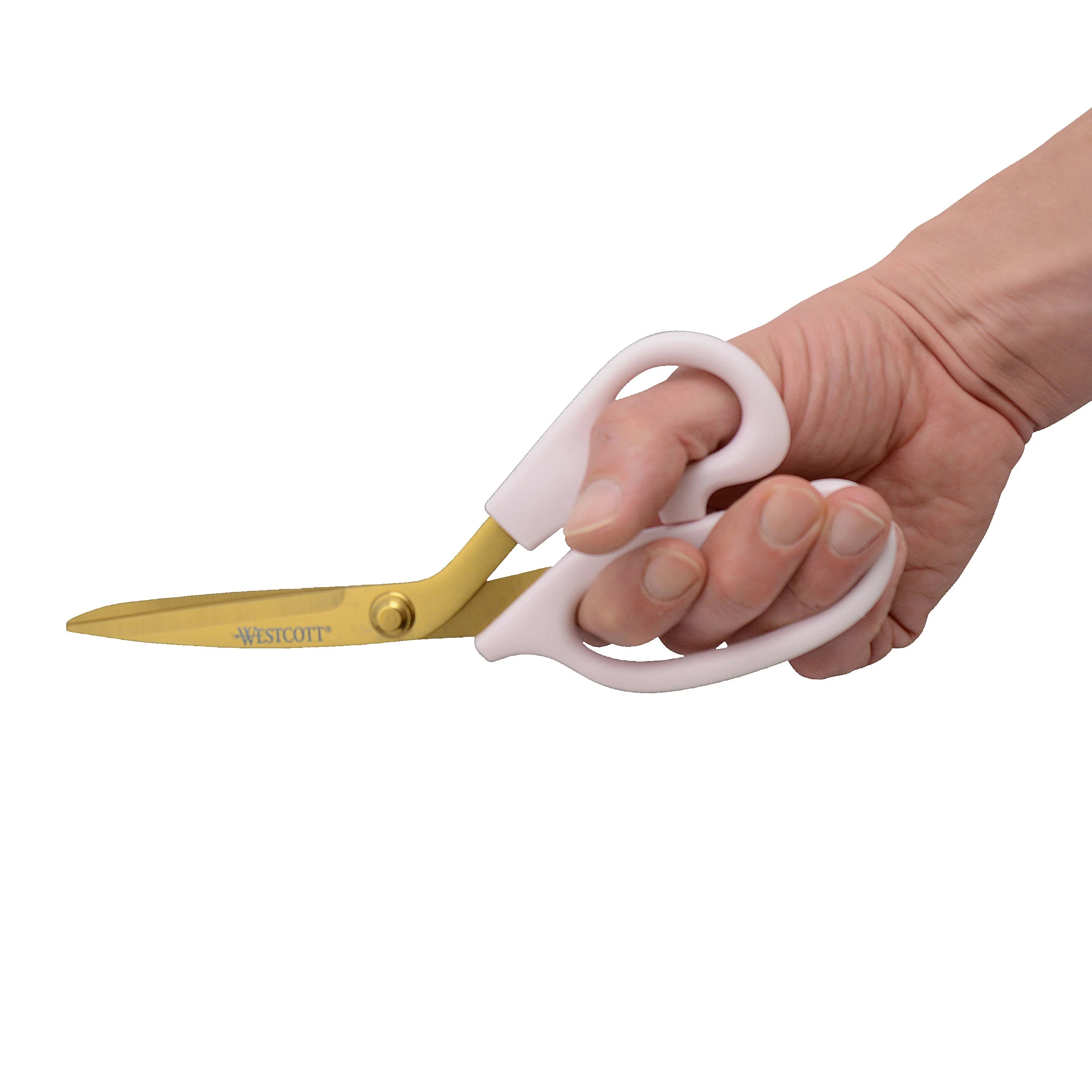 Westcott 2 Pack 8in/5in All Purpose Kitchen Shears and Snip, Pink with Gold Blades (00823) - Image 2