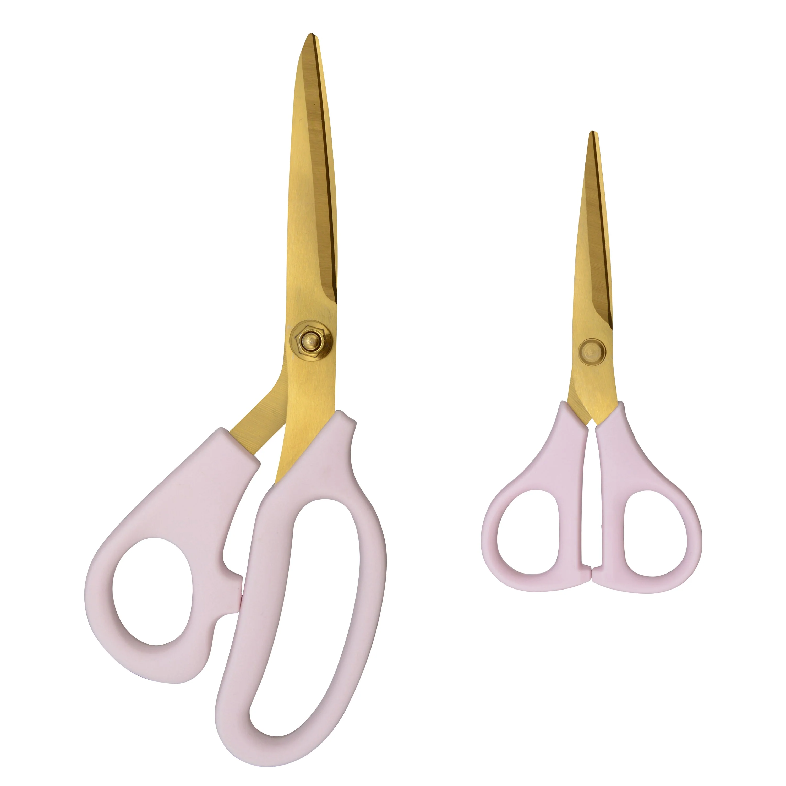 Westcott 2 Pack 8in/5in All Purpose Kitchen Shears and Snip, Pink with Gold Blades (00823) - Image 4