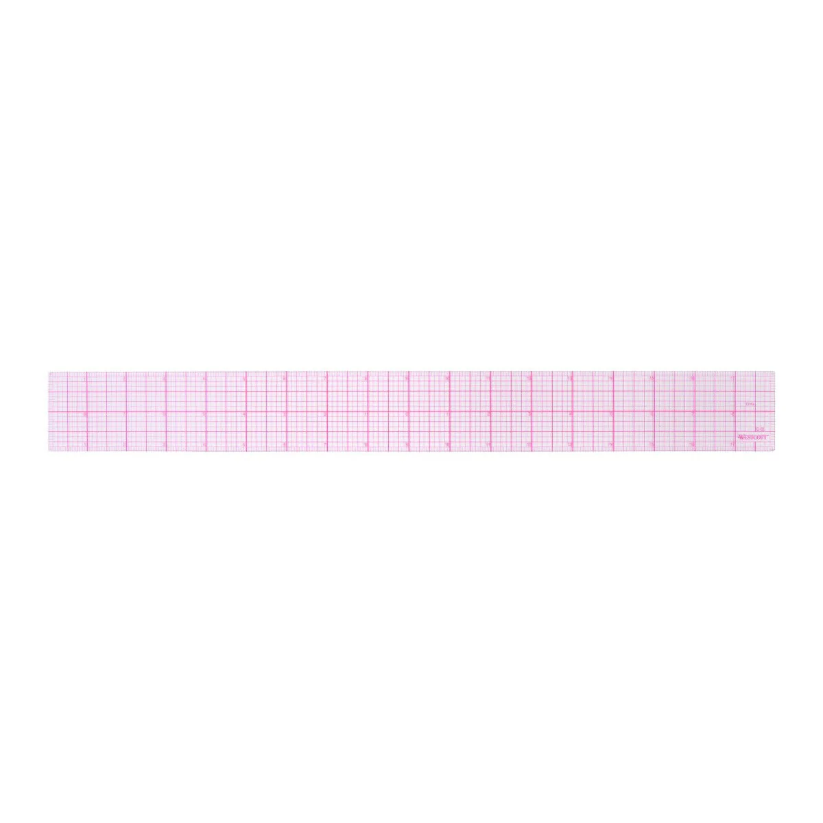 Westcott 2" x 18" 8ths Graph Beveled Ruler (B-85M) - Image 2
