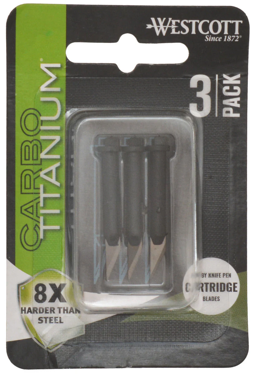 Westcott 3-Pack CarboTitanium® Fine Point Cartridges (17318) - Image 4