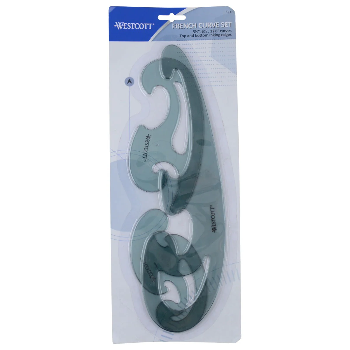 Westcott 3 Piece French Curve Set (KT-8) - Image 3