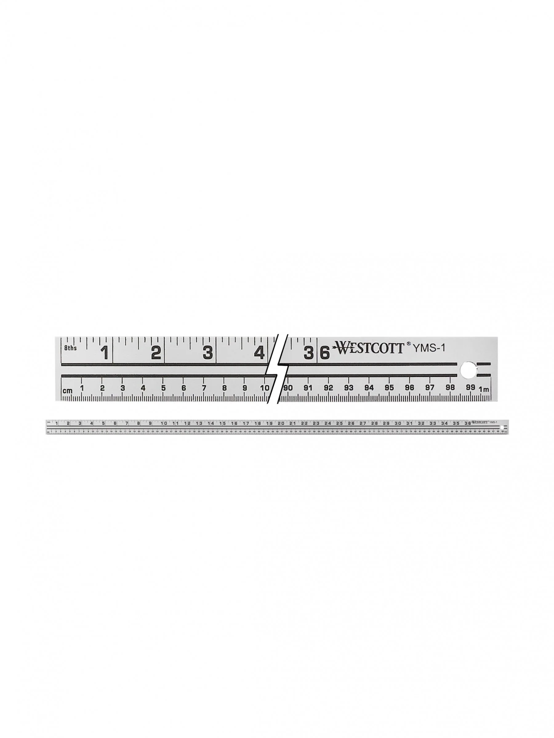 Westcott 39"/100 cm Aluminum Yard/Meter Stick (YMS-1)