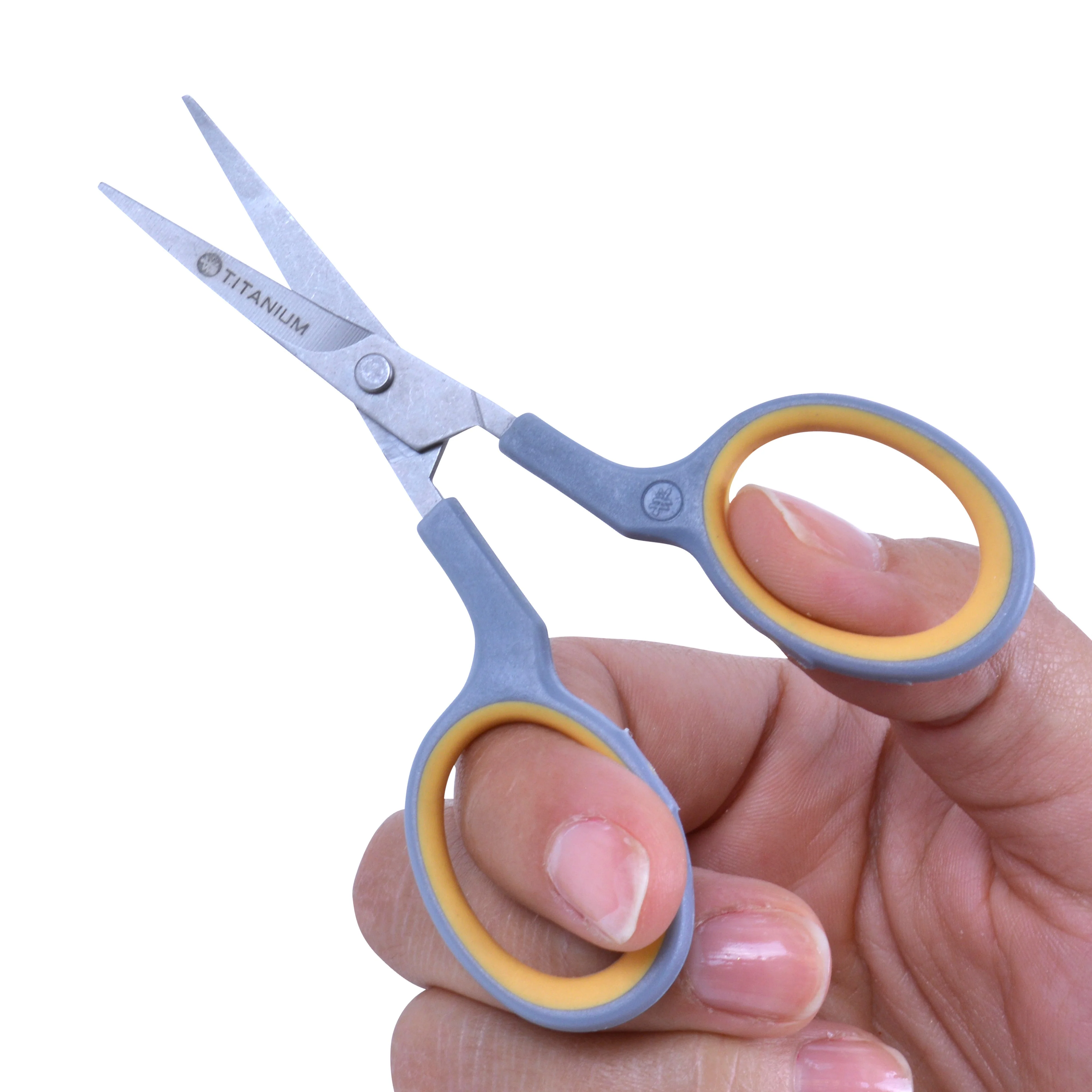 Westcott 4" Soft Handle Titanium Bonded Curved Embroidery Scissors (13865) - Image 5