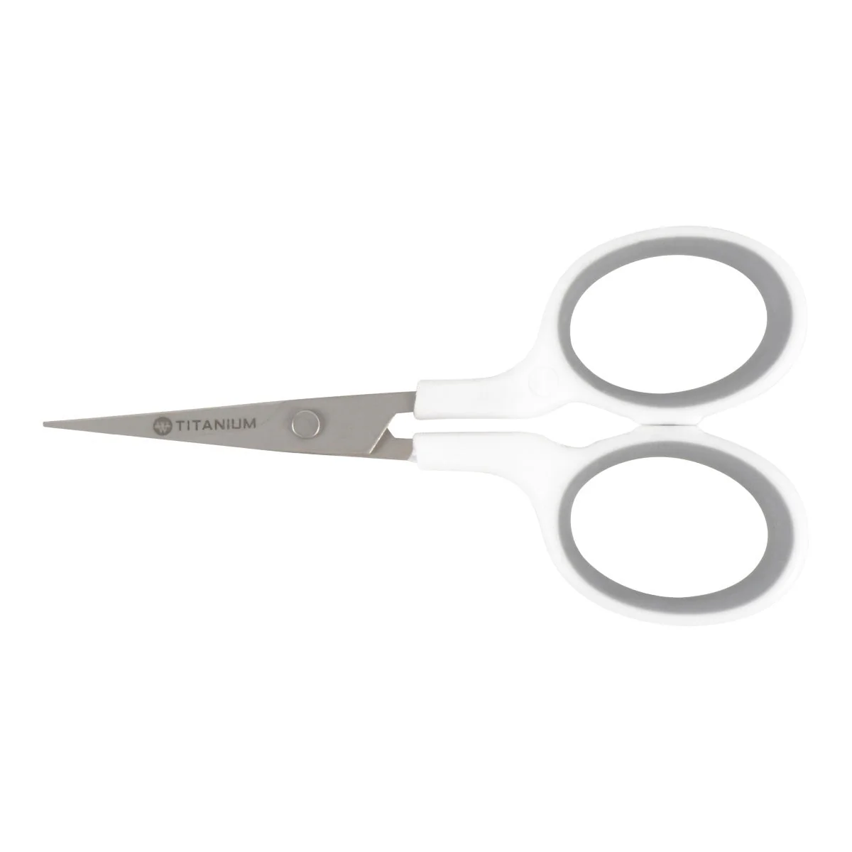 Westcott 4" Titanium Bonded Curved Blade Embroidery Scissors, White/Gray (16380) - Image 4