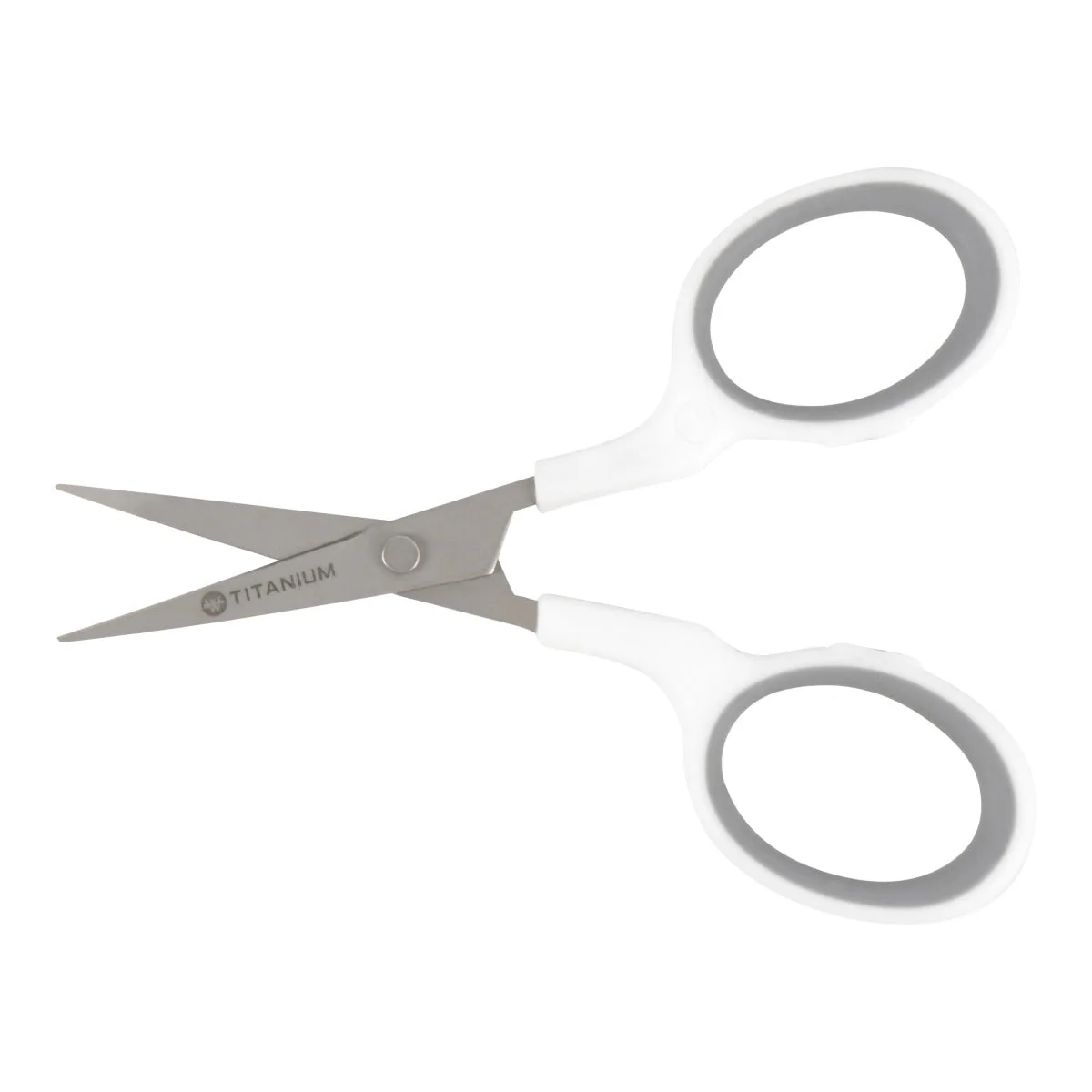 Westcott 4" Titanium Bonded Curved Blade Embroidery Scissors, White/Gray (16380) - Image 6