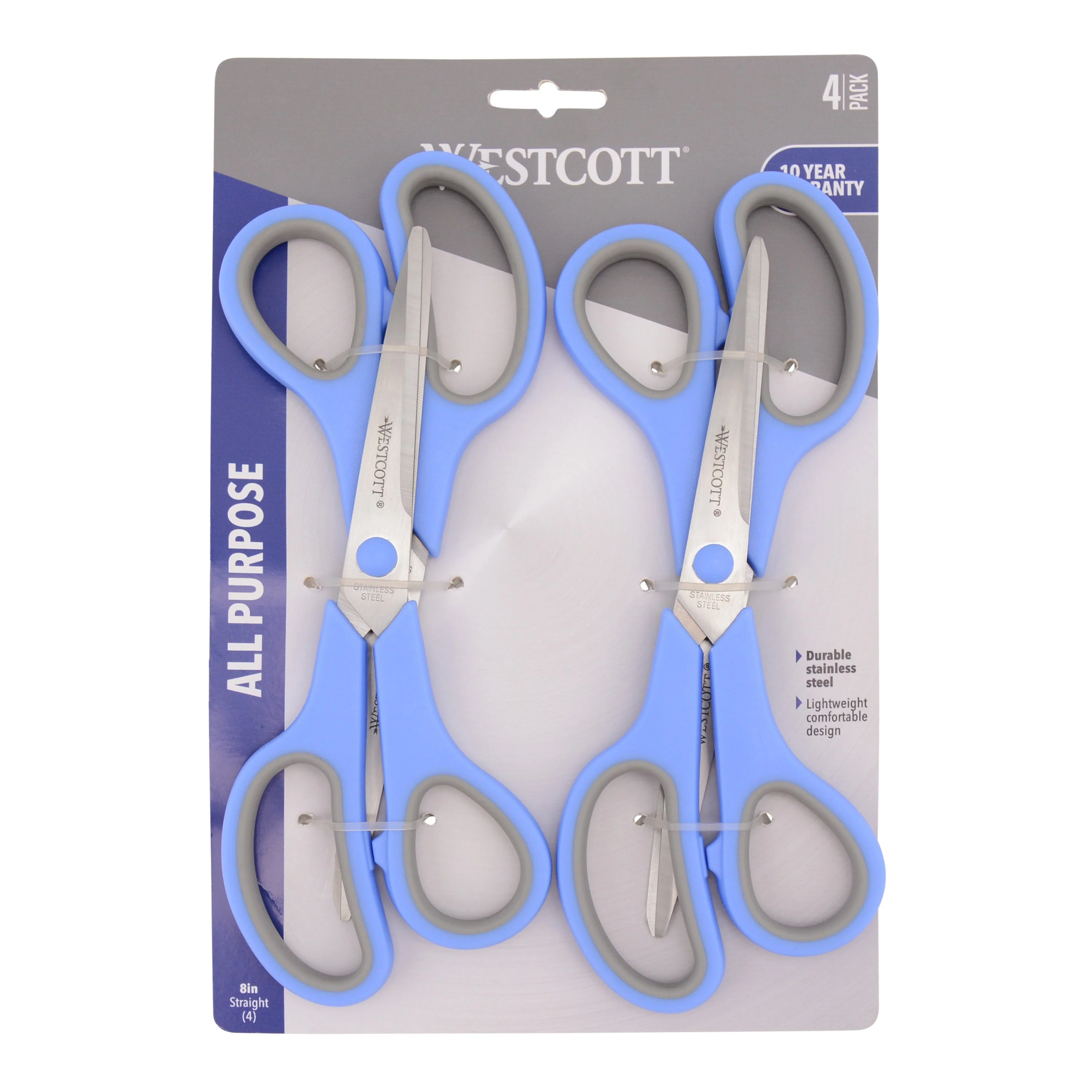 Westcott 40pc Sidekick, 8" All Purpose Scissors with Soft Handle 4pk (68066-Parent) - Image 7