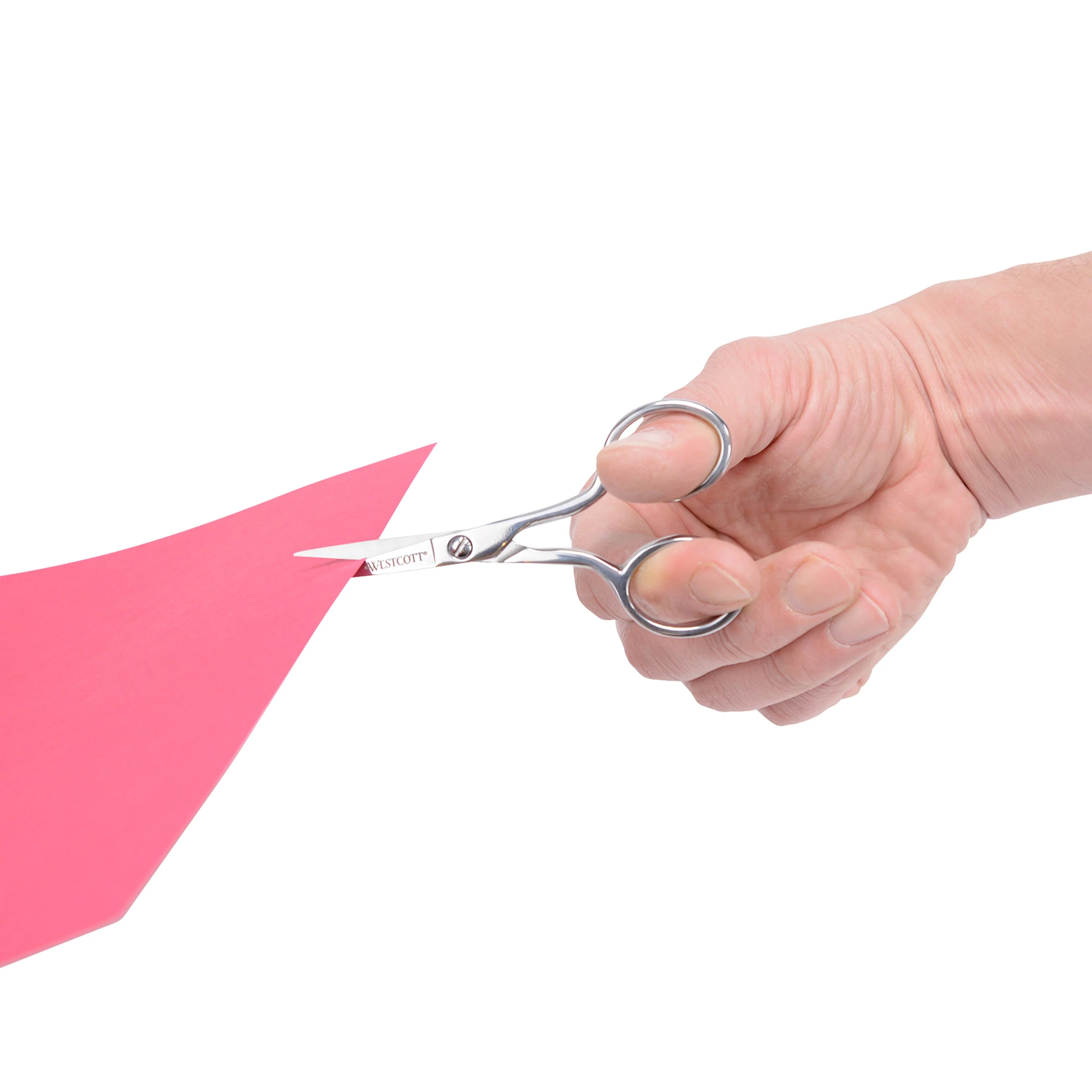 Westcott 4in Forged Paper and Fabric Scissors, Precision Scissors for Embroidery Detail, Sewing and Crafts (00762-PARENT) - Image 3