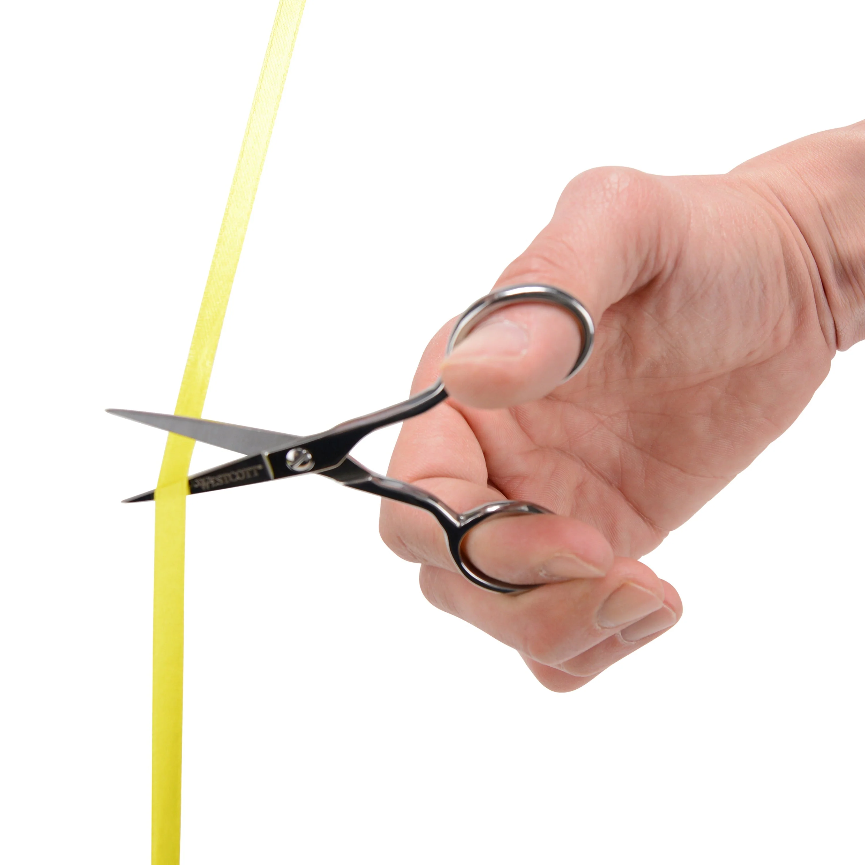 Westcott 4in Forged Paper and Fabric Scissors, Precision Scissors for Embroidery Detail, Sewing and Crafts (00762-PARENT) - Image 4
