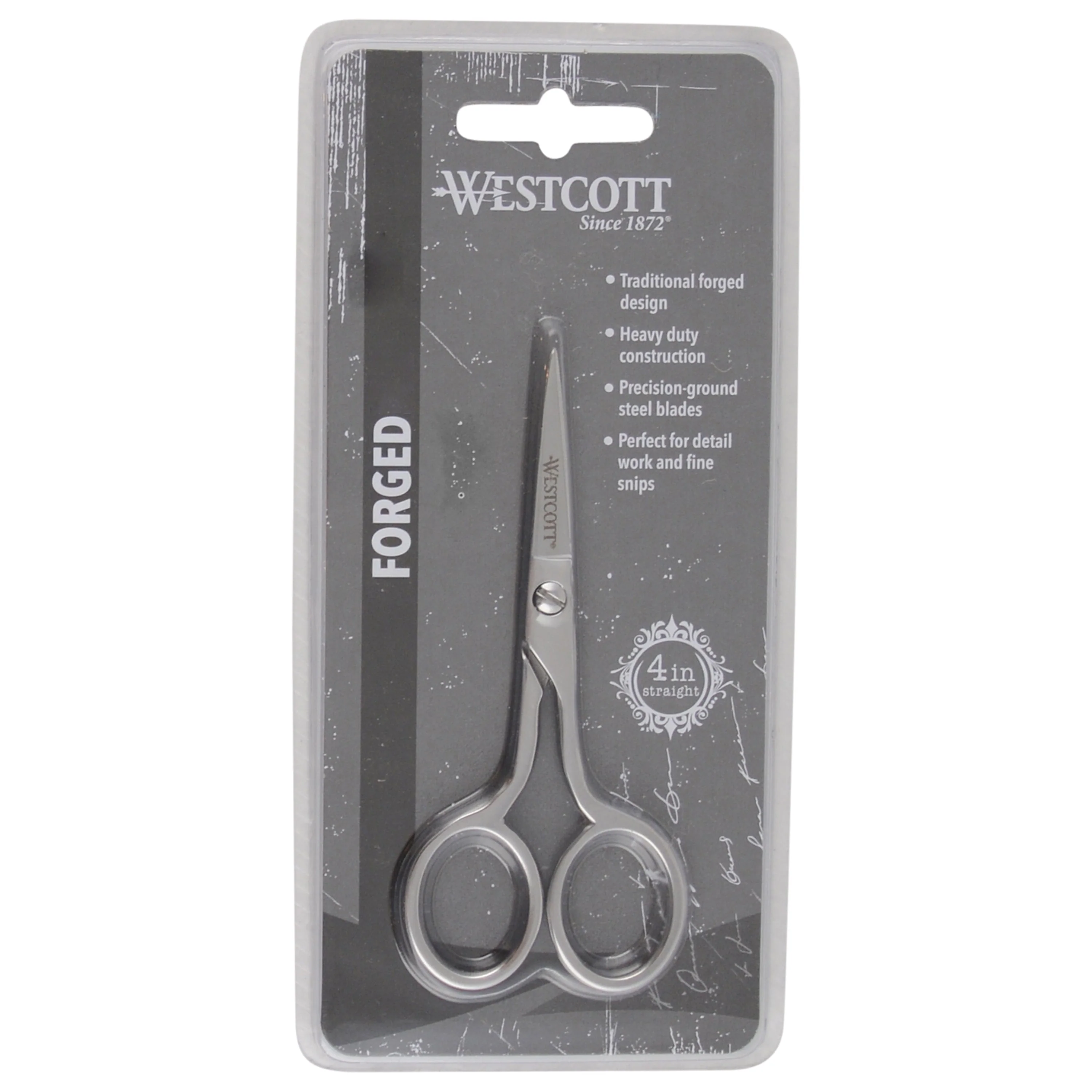 Westcott 4in Forged Paper and Fabric Scissors, Precision Scissors for Embroidery Detail, Sewing and Crafts (00762-PARENT) - Image 8