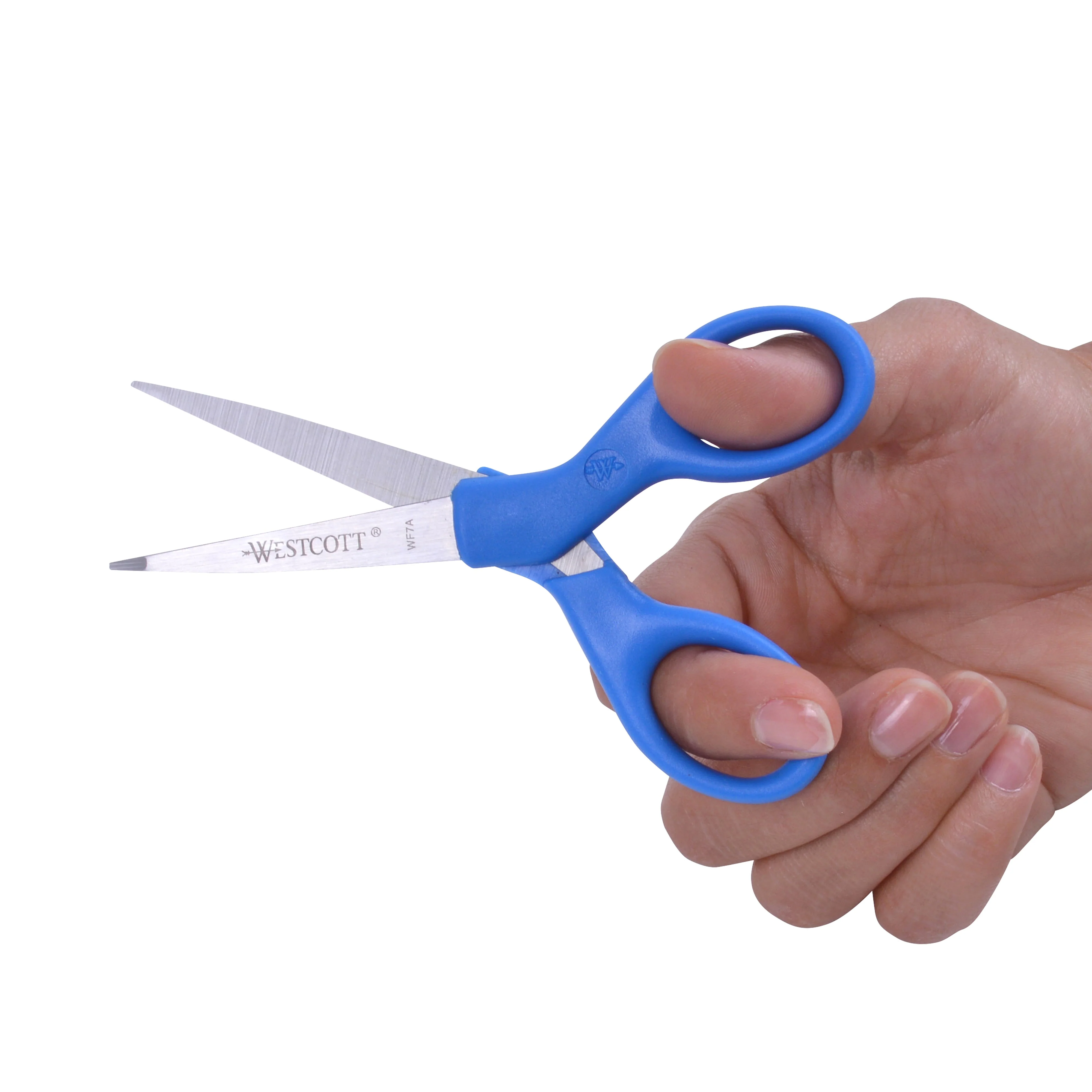 Westcott All Purpose Preferred Stainless Steel Scissors, 5", Blue (44216) - Image 6