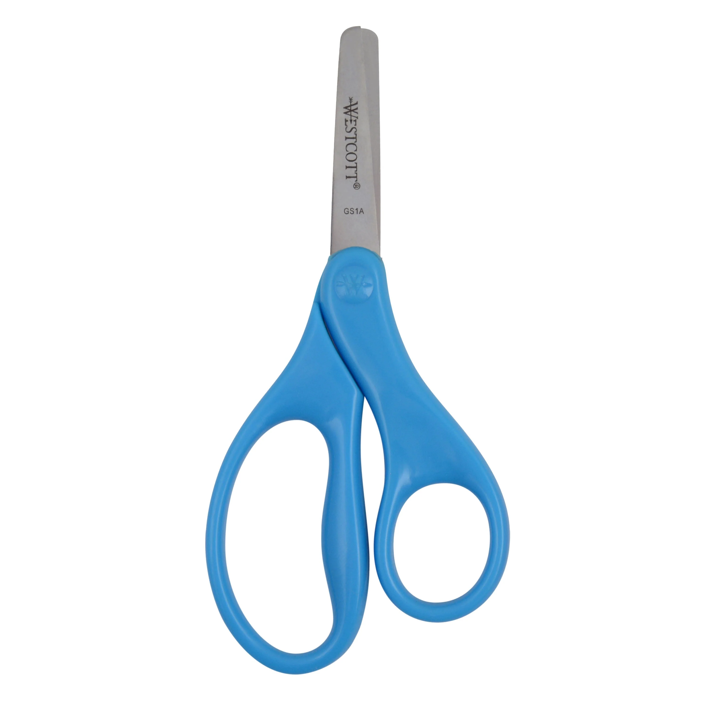 Westcott 5" Blunt-Tip Scissors for Kids Ages 4-7 - Scissors for School or Crafting - Back to School Supplies - Red, Blue (17301-PARENT)