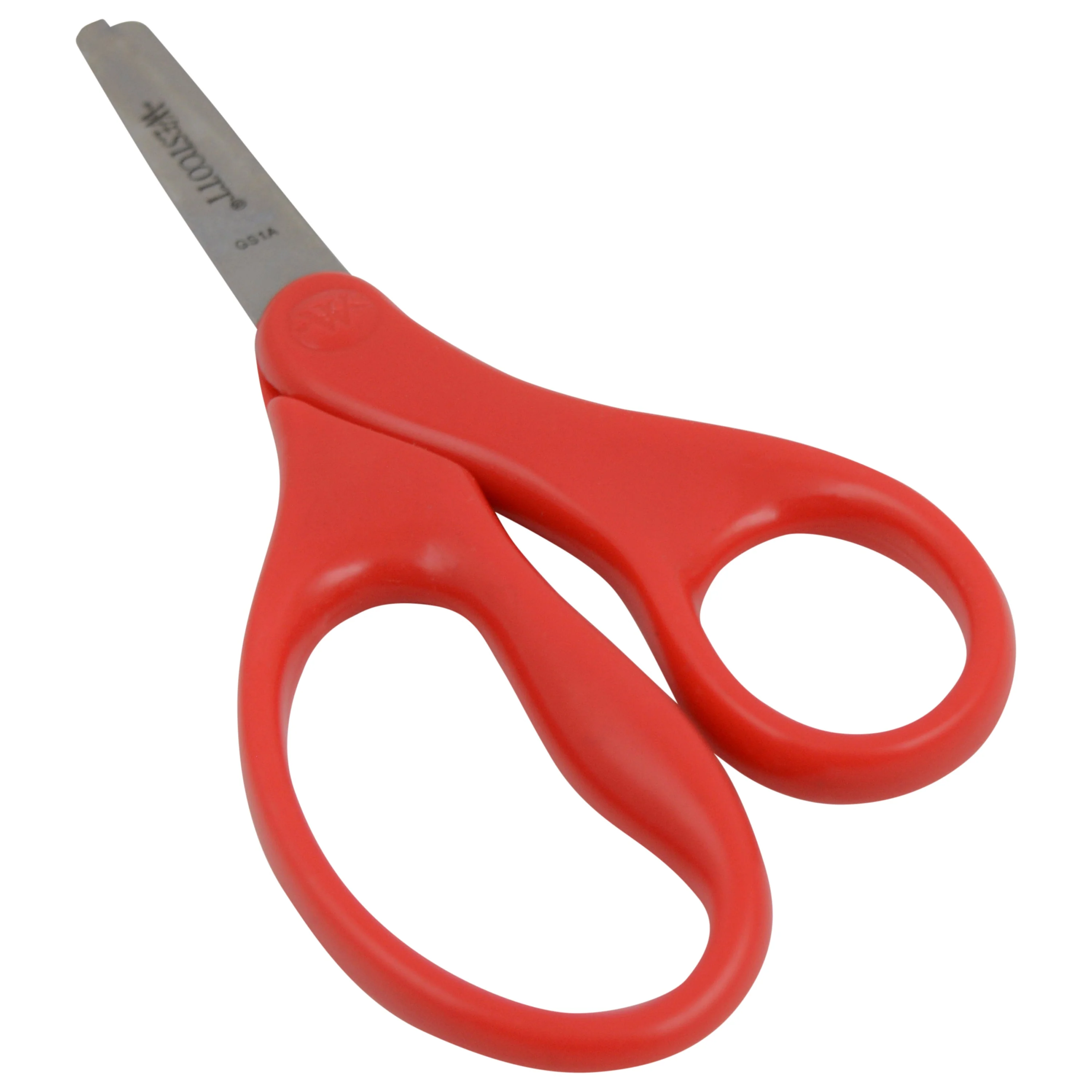Westcott 5" Blunt-Tip Scissors for Kids Ages 4-7 - Scissors for School or Crafting - Back to School Supplies - Red, Blue (17301-PARENT) - Image 5