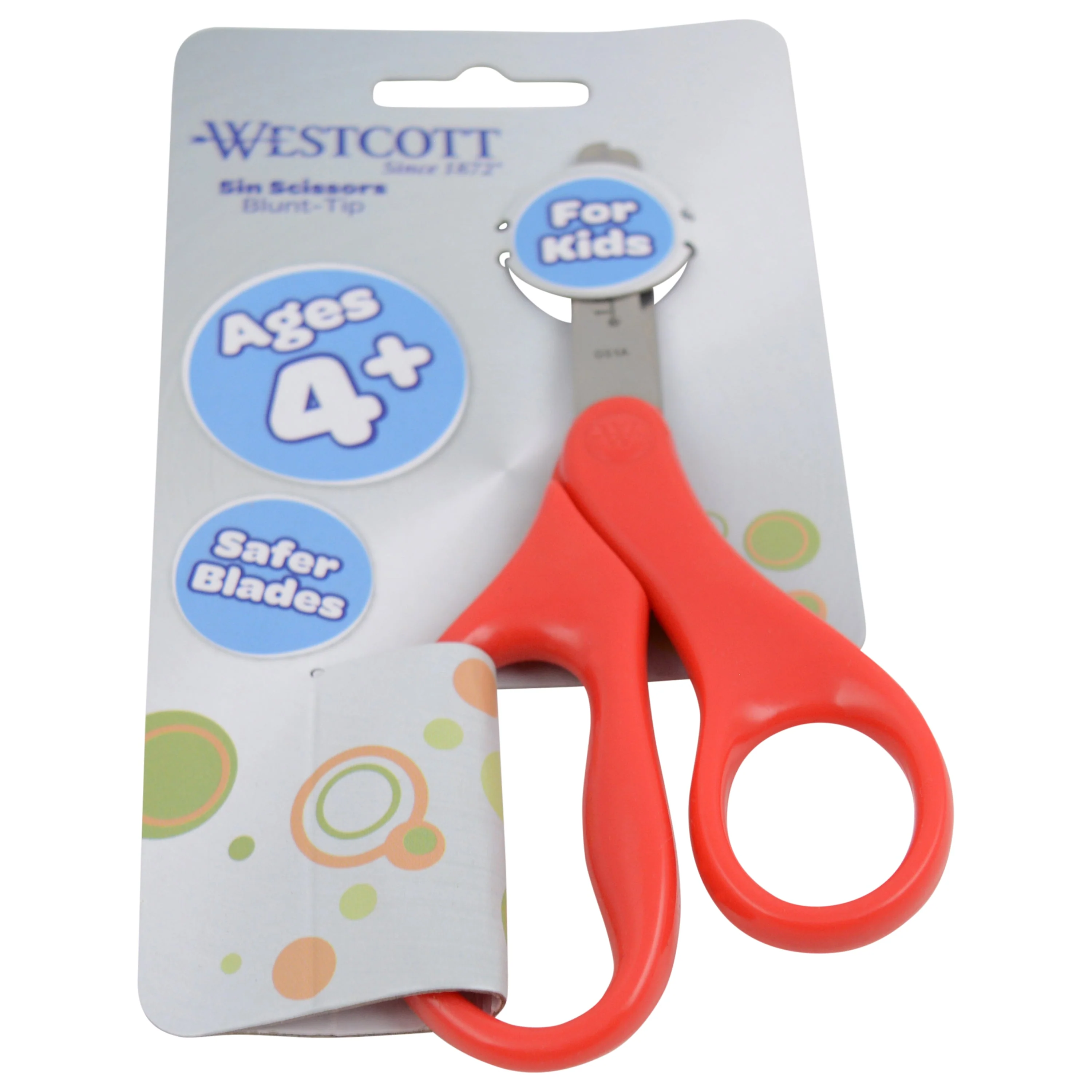 Westcott 5" Blunt-Tip Scissors for Kids Ages 4-7 - Scissors for School or Crafting - Back to School Supplies - Red, Blue (17301-PARENT) - Image 7