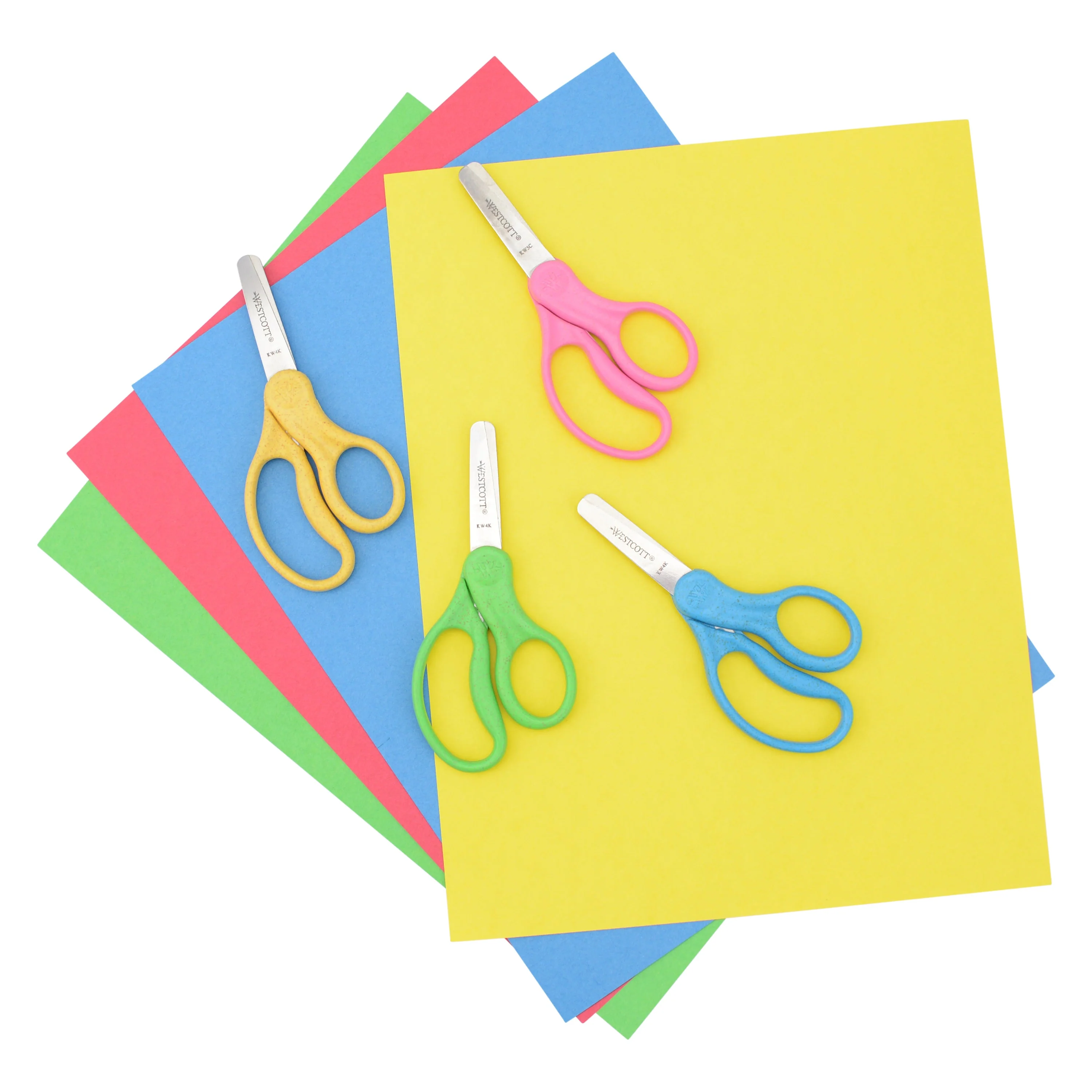 Westcott 5" KleenEarth Scissors 12-Pack, for Kids Ages 4+, Recycled Scissors for School and Craft Projects (00850-PARENT) - Image 5