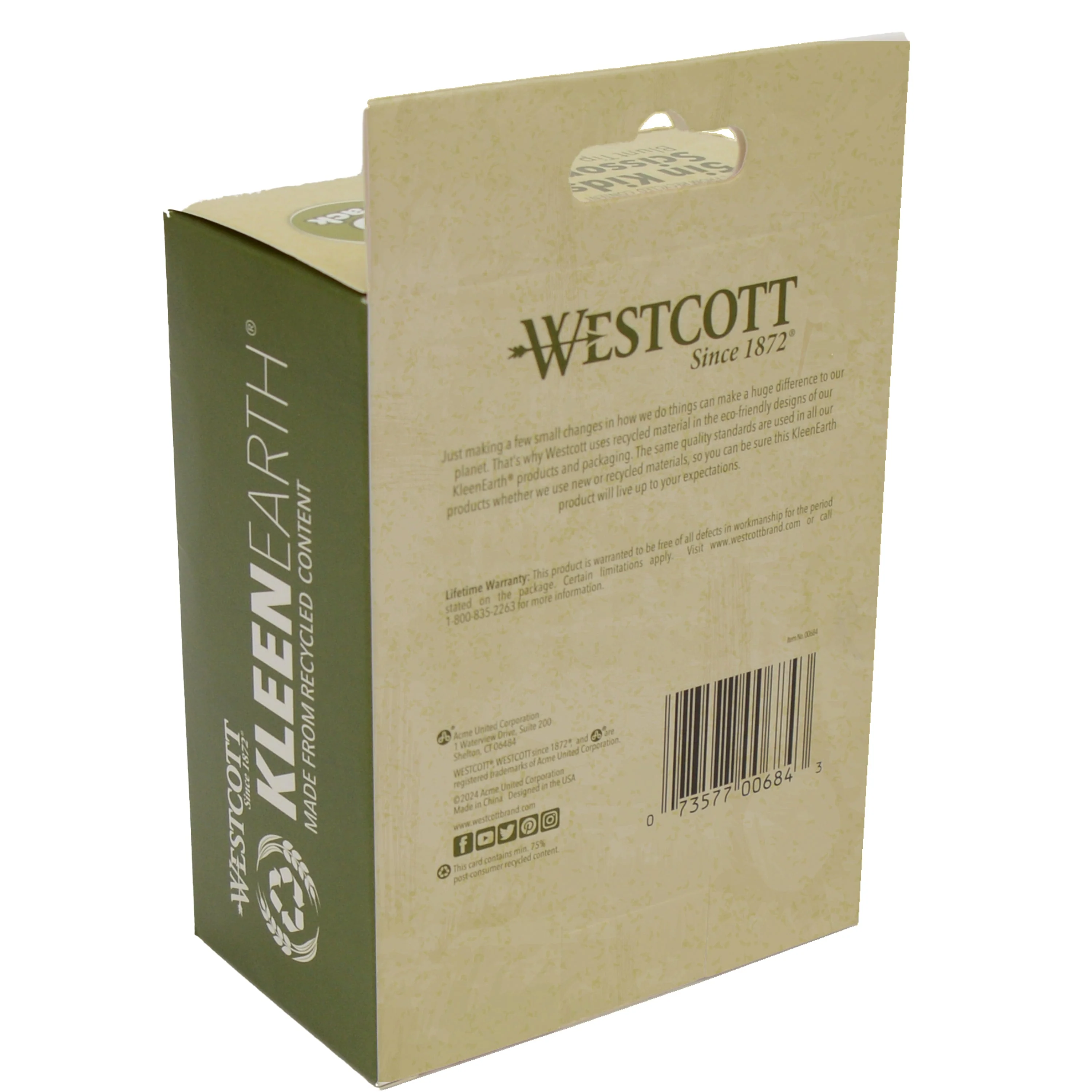 Westcott 5" KleenEarth Scissors 6-Pack, for Kids Ages 4+, Recycled Scissors for School and Craft Projects (00684-PARENT) - Image 4