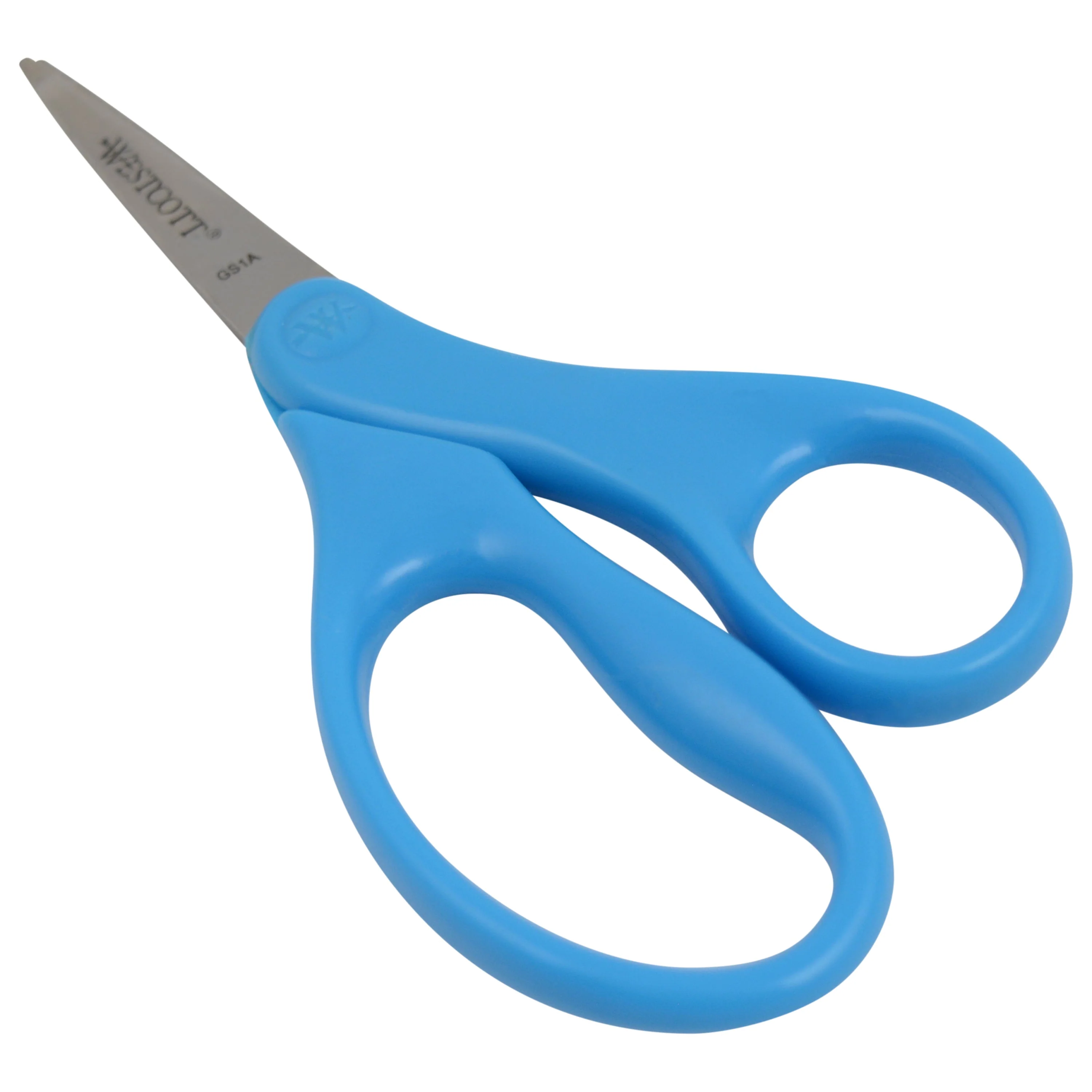 Westcott 5" Pointed-Tip Scissors for Kids Ages 6-8 - Scissors for School or Crafting - Back to School Supplies - Red, Blue (17302-PARENT) - Image 4