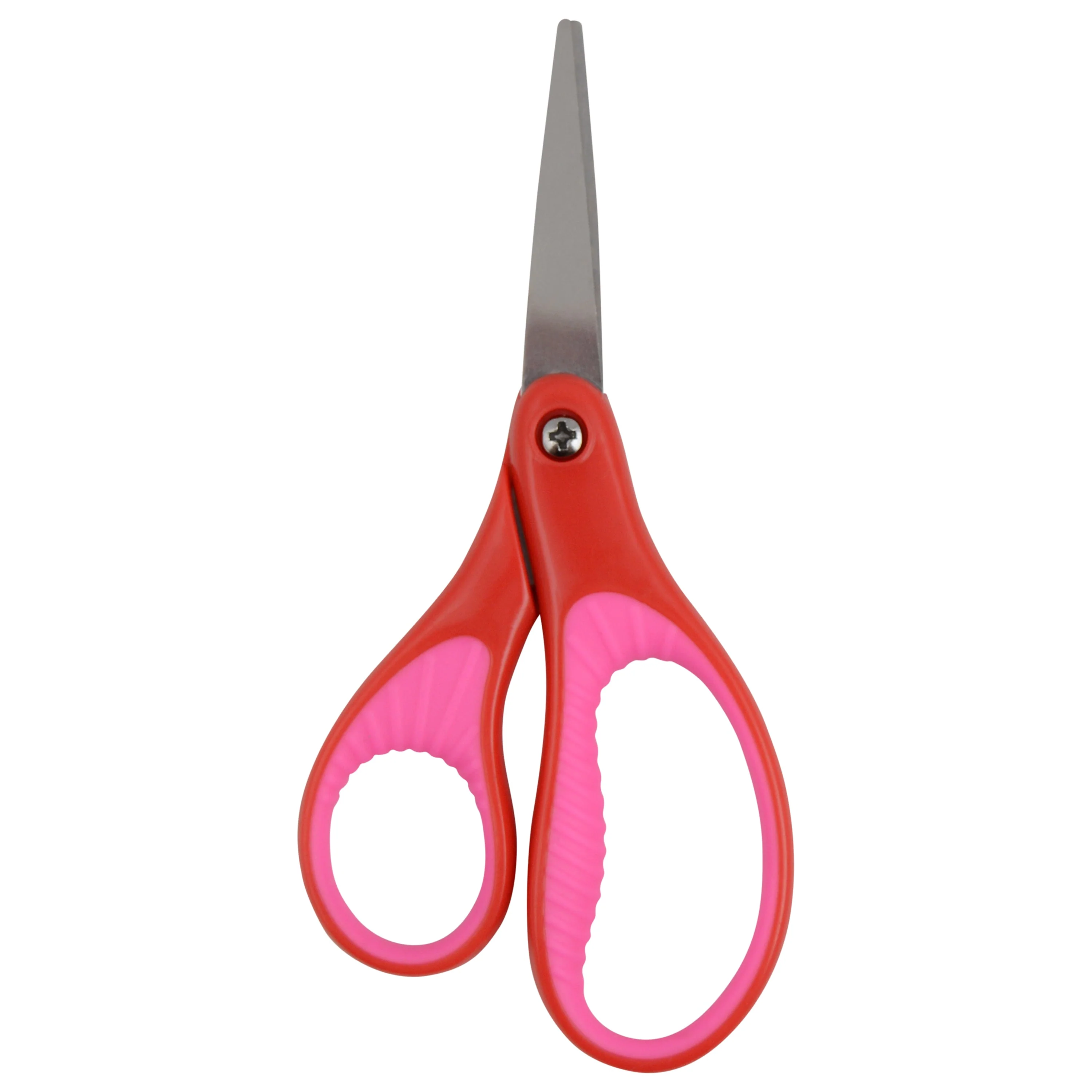 Westcott 5" Soft Handle Pointed-Tip Scissors for Kids Ages 6-8 - Scissors for School or Crafting - Back to School Supplies - Red/Pink, Blue/Green (17304-PARENT) - Image 3