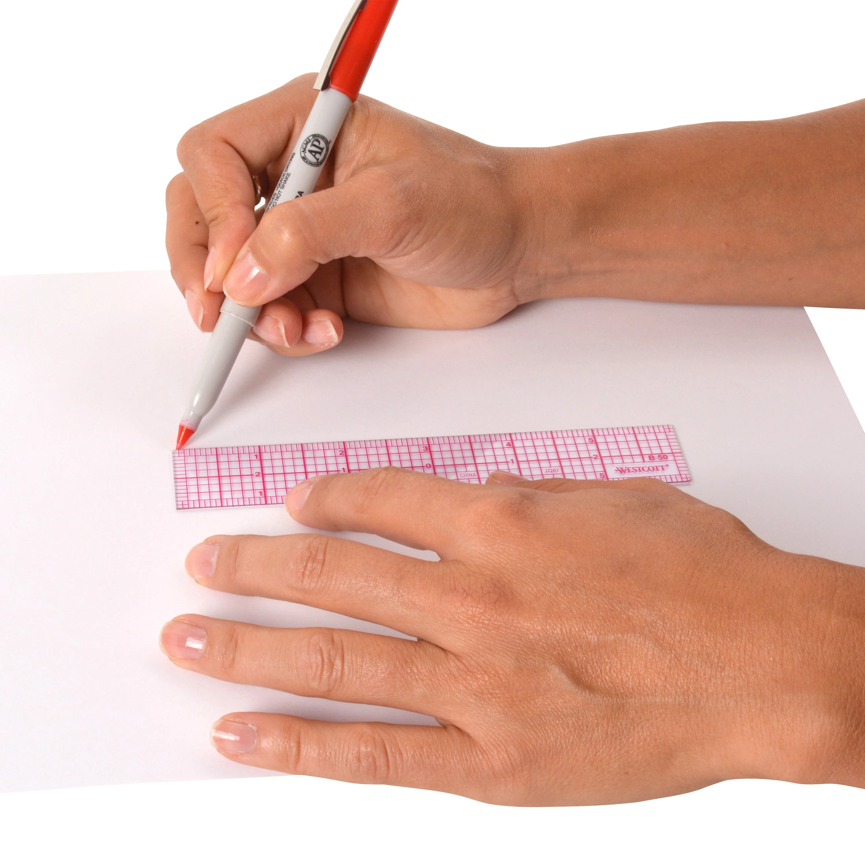 Westcott 6" 8ths Beveled Ruler, (B-50) - Image 3