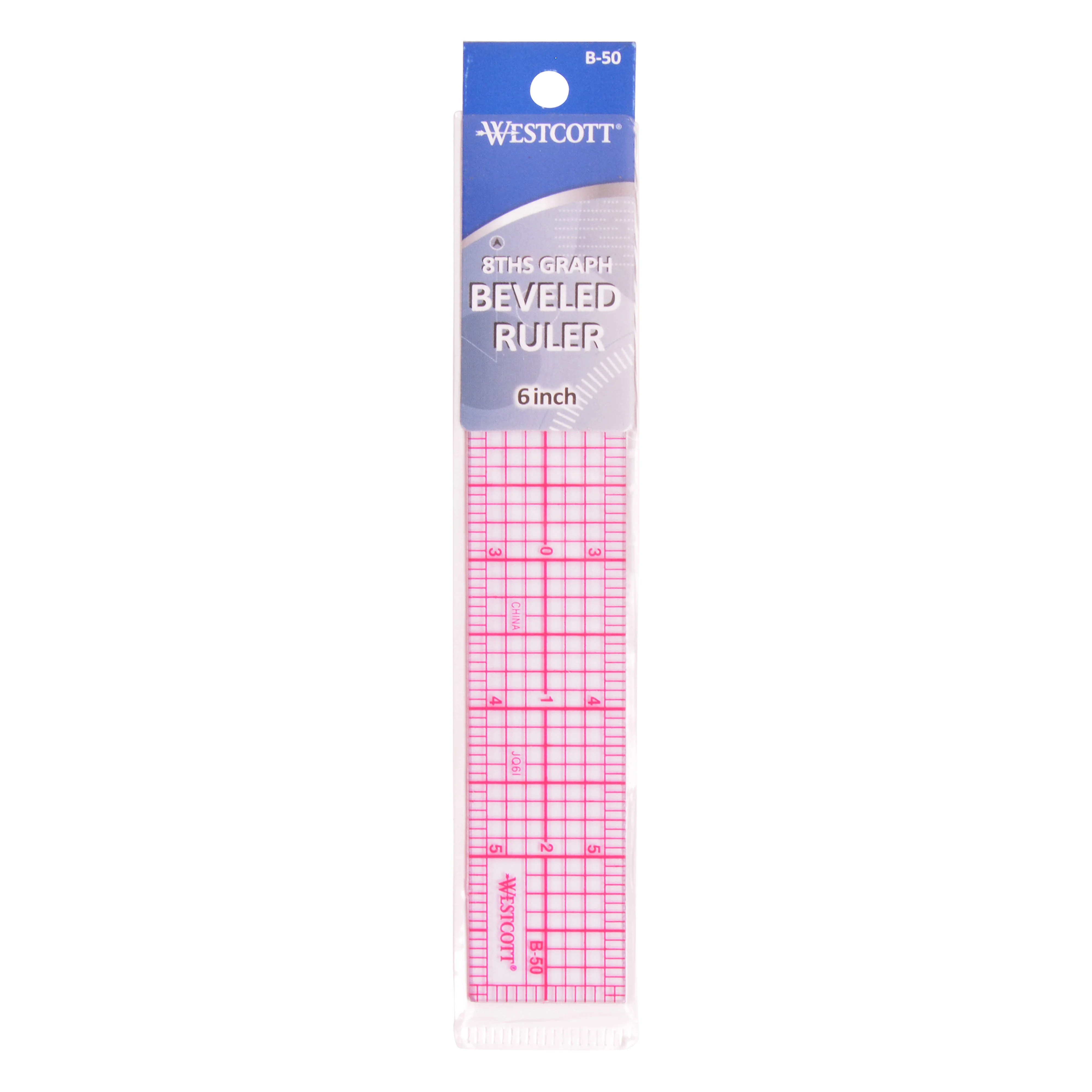 Westcott 6" 8ths Beveled Ruler, (B-50) - Image 4
