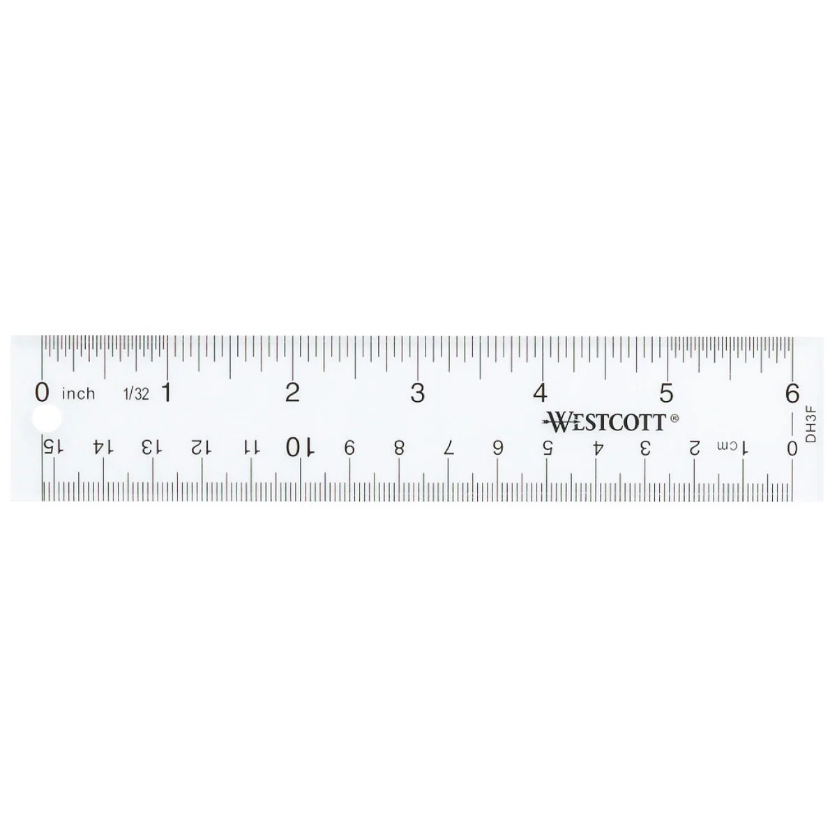 Westcott 6" Acrylic Ruler, Clear (10561)