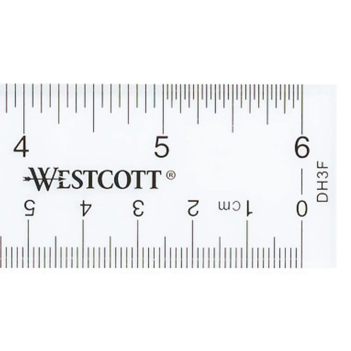 Westcott 6" Acrylic Ruler, Clear (10561) - Image 3