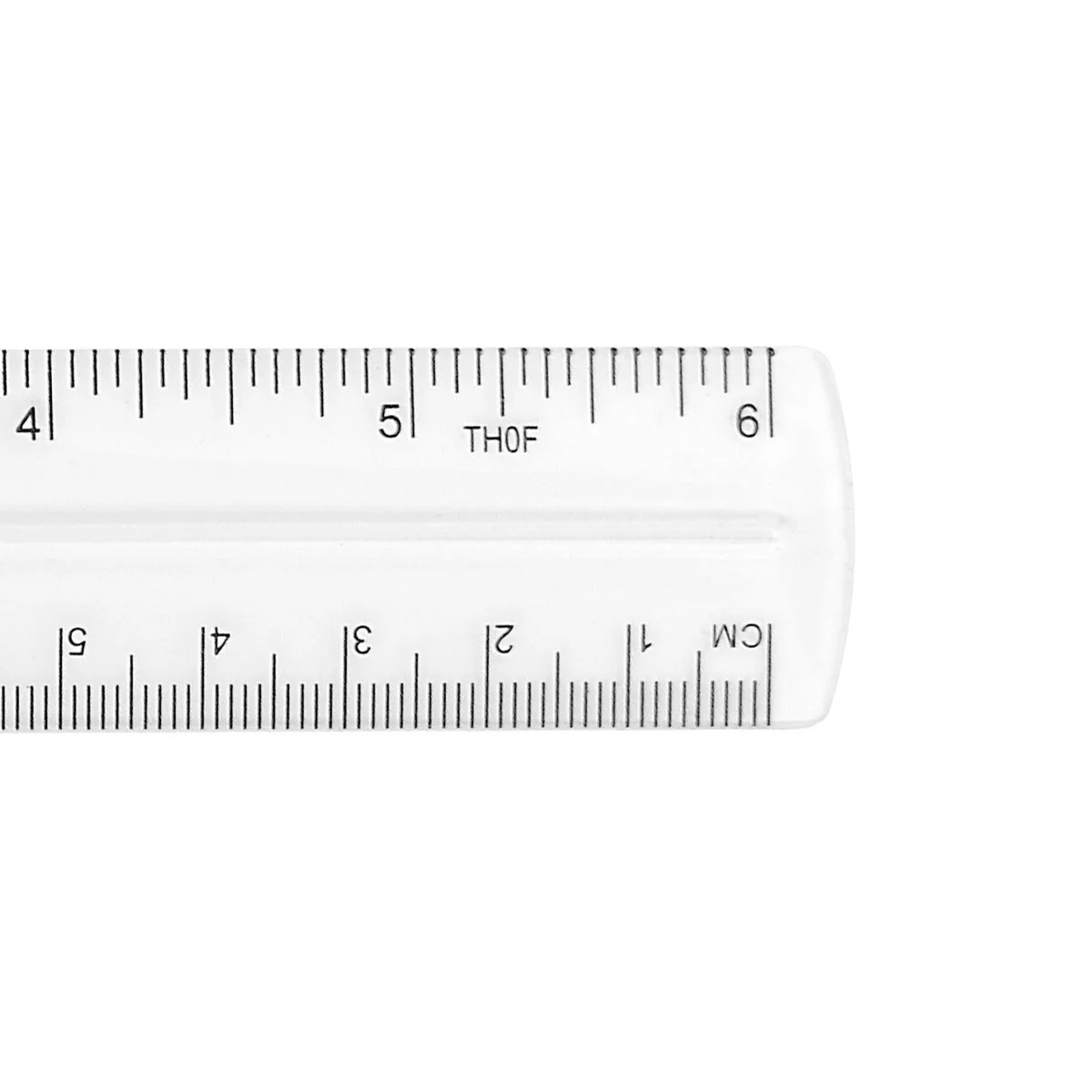 Westcott Shatterproof Plastic Ruler, 6 Inches, Transparent (45016) - Image 3