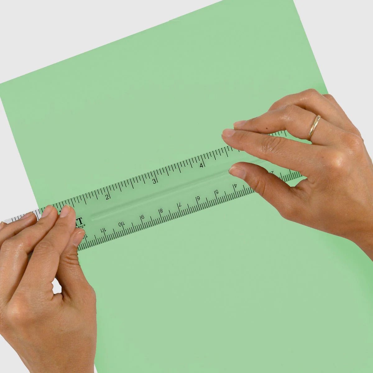 Westcott Shatterproof Plastic Ruler, 6 Inches, Transparent (45016) - Image 6