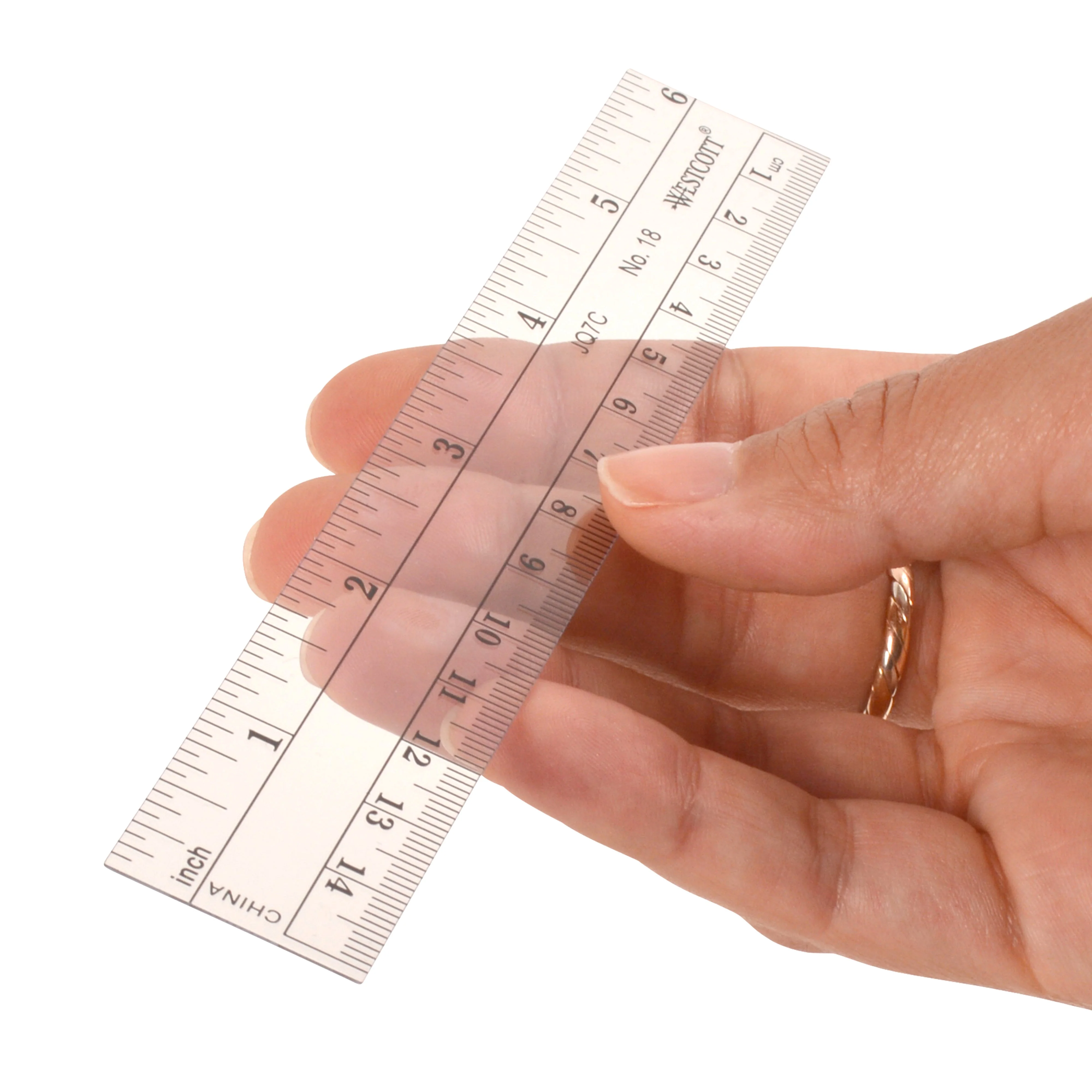 Westcott 6" Flexible Inch/Metric Ruler, Bulk Packed (Box of 100) (18-BP) - Image 4