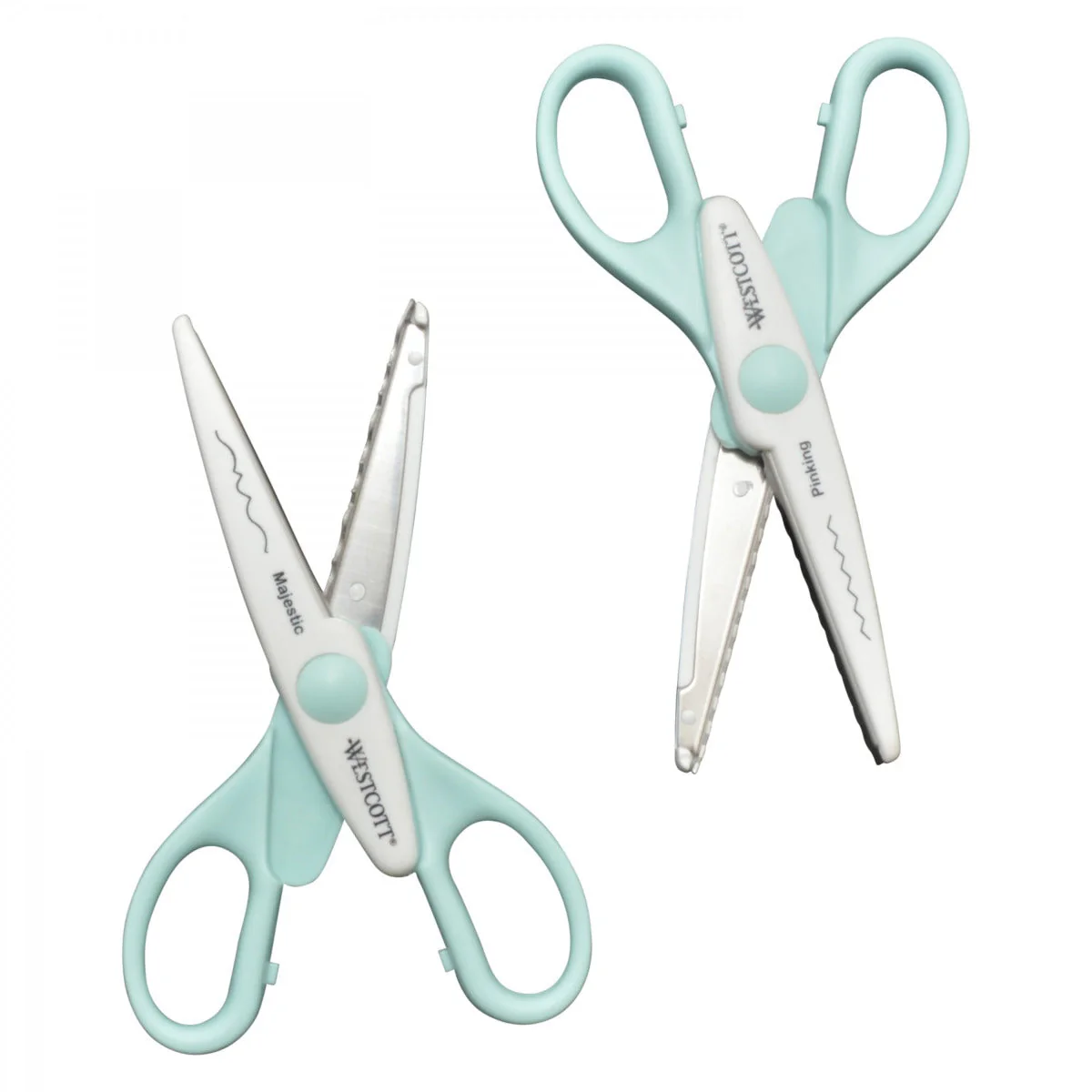 Westcott 6 inch Paper Edger Scissors, 2pk (Majestic/Pinking) - Image 2