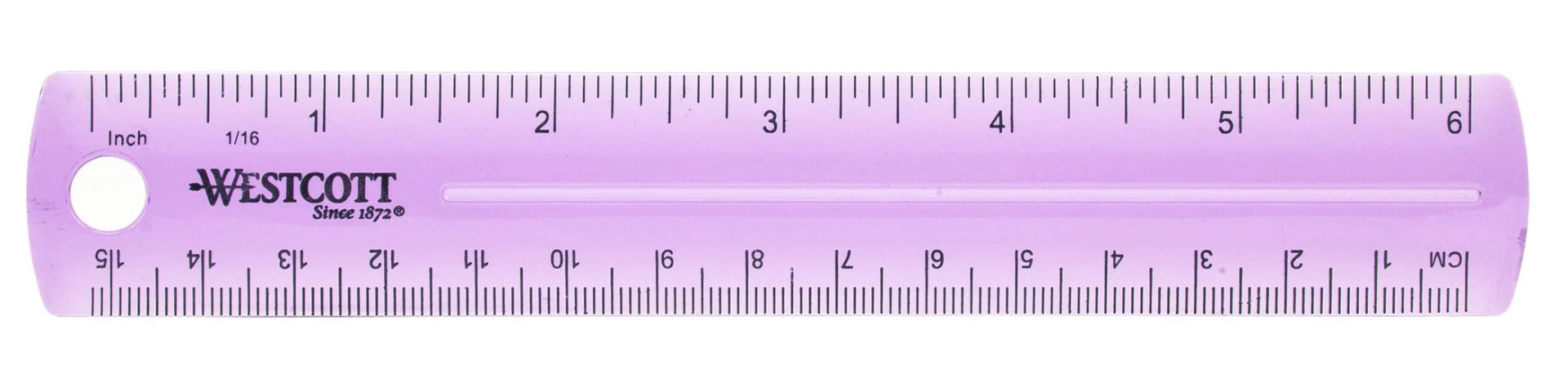 Westcott 6" Plastic Ruler, Assorted Colors (00412) - Image 3